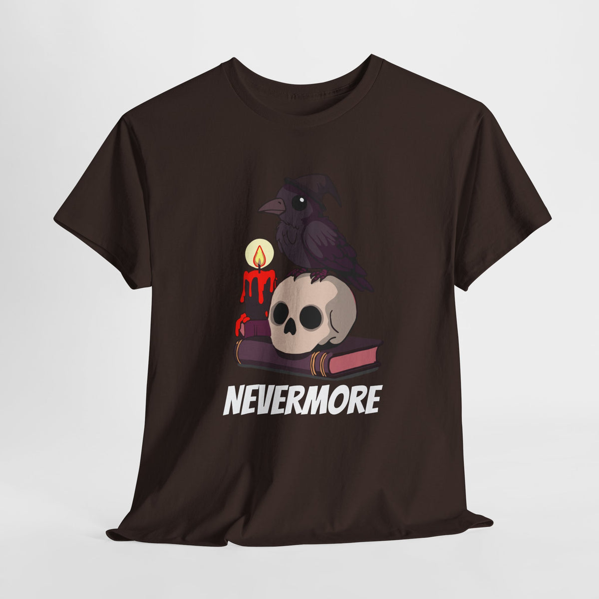 Nevermore Raven T-Shirt - Gothic, Spooky, Edgar Allan Poe