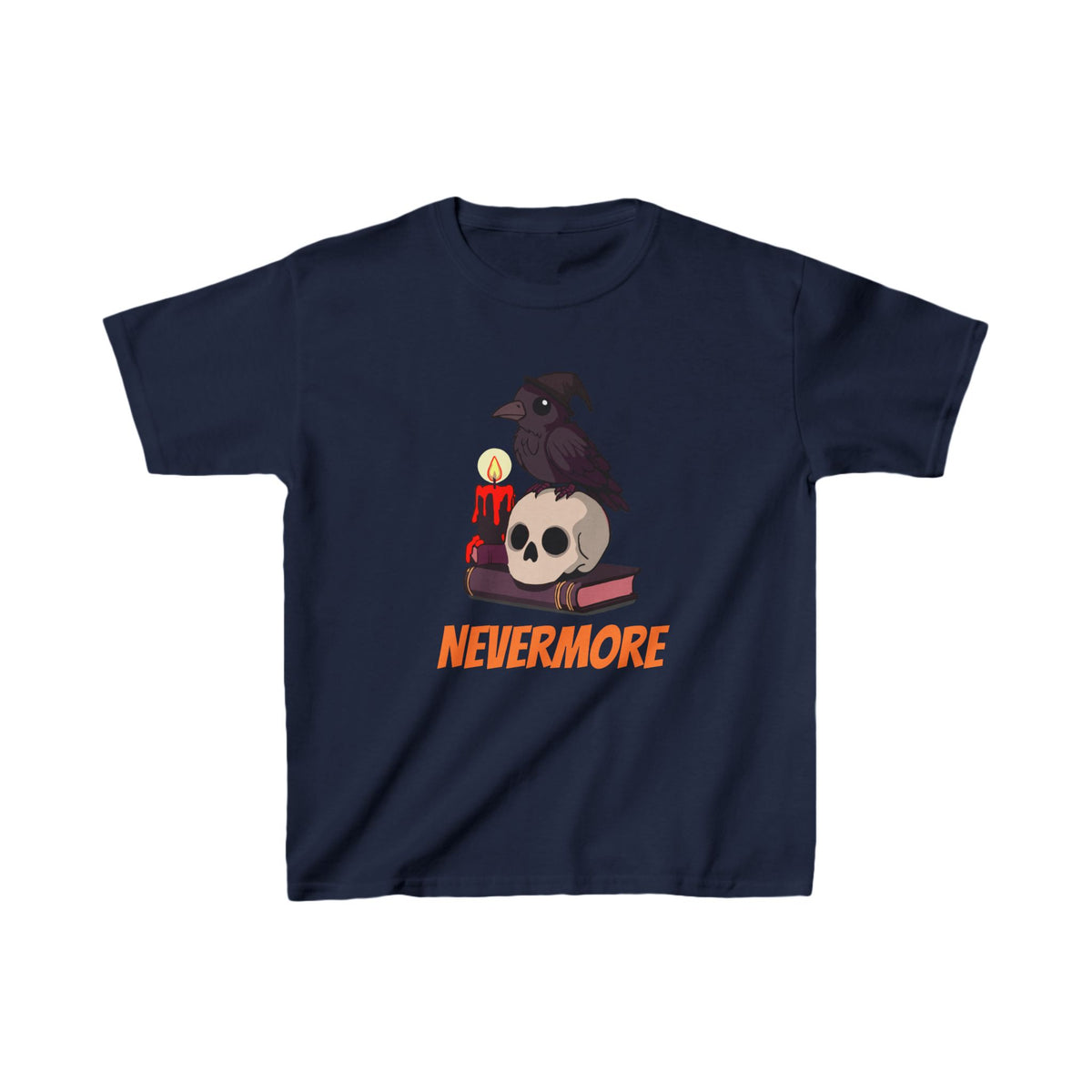 Spooky Cute Raven Kids Shirt - "Nevermore"