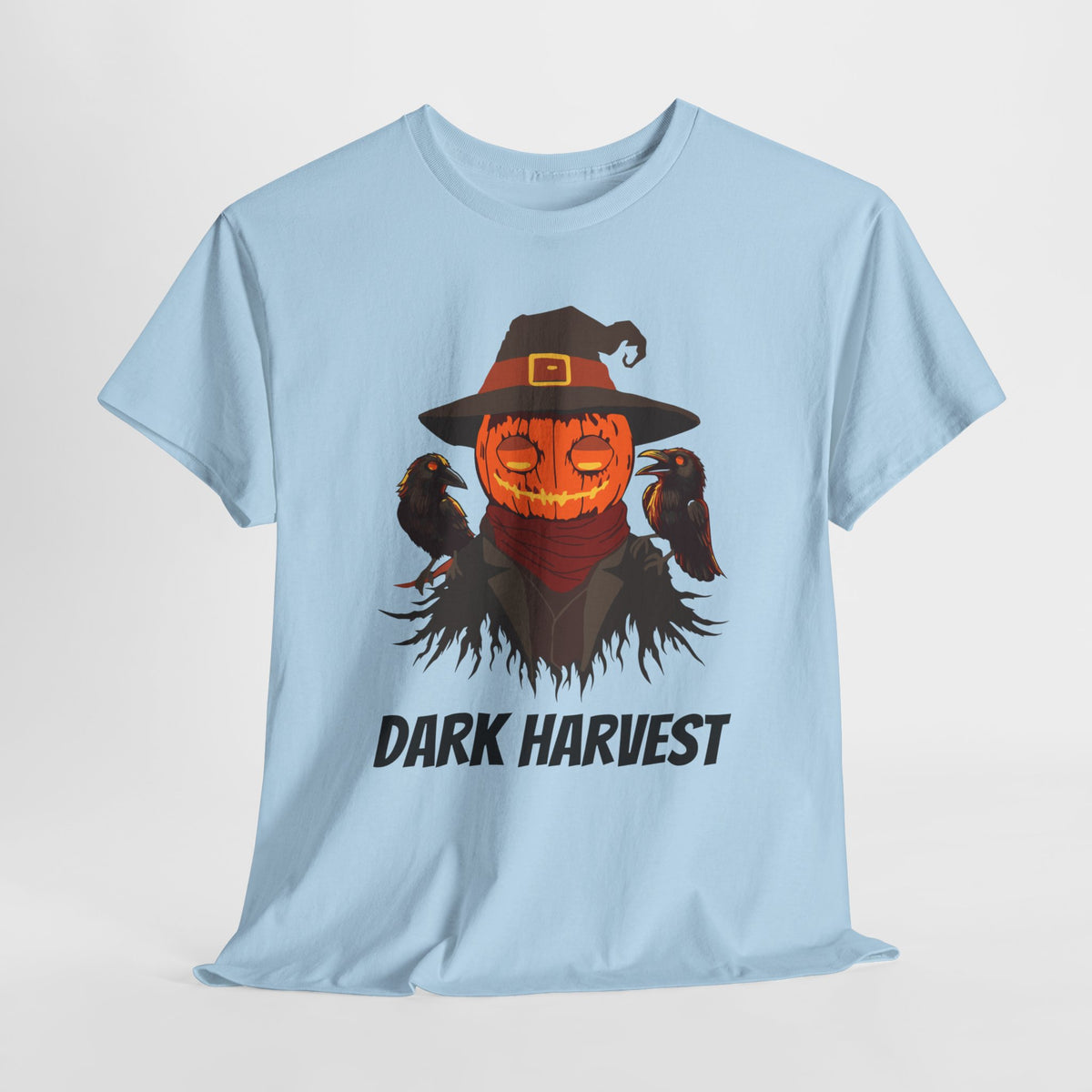 Dark Harvest Scarecrow Pumpkin T-Shirt - Spooky, Halloween, Gothic
