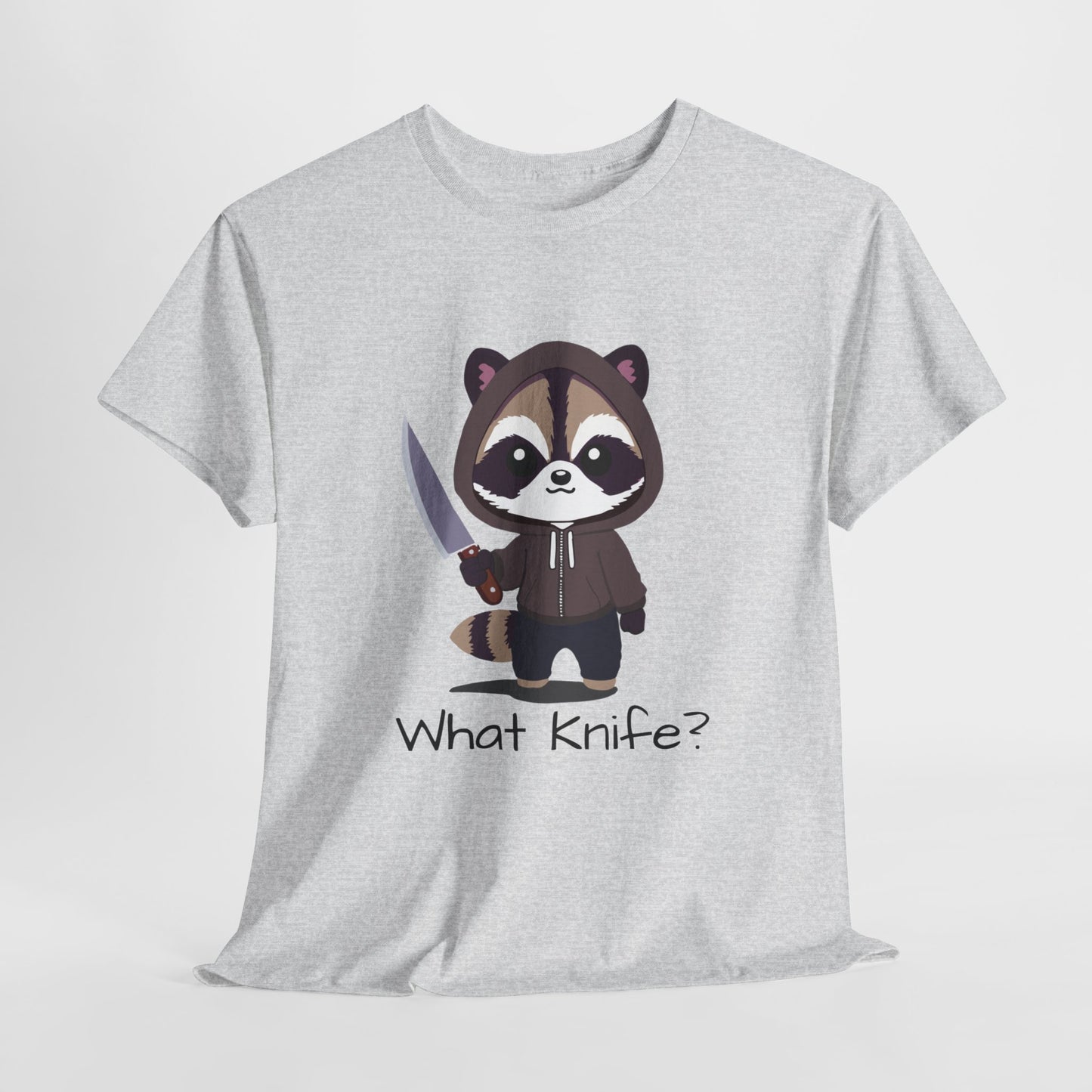 Hooded Raccoon Knife Shirt