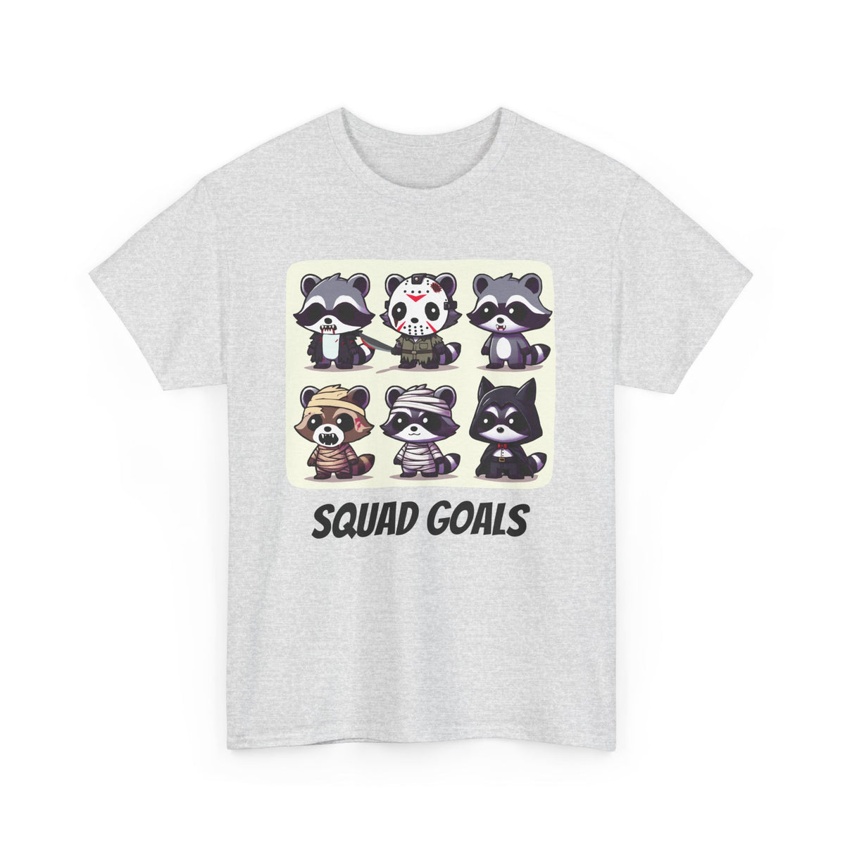 Halloween Raccoon Squad Goals T-Shirt - Cute, Spooky, Fun