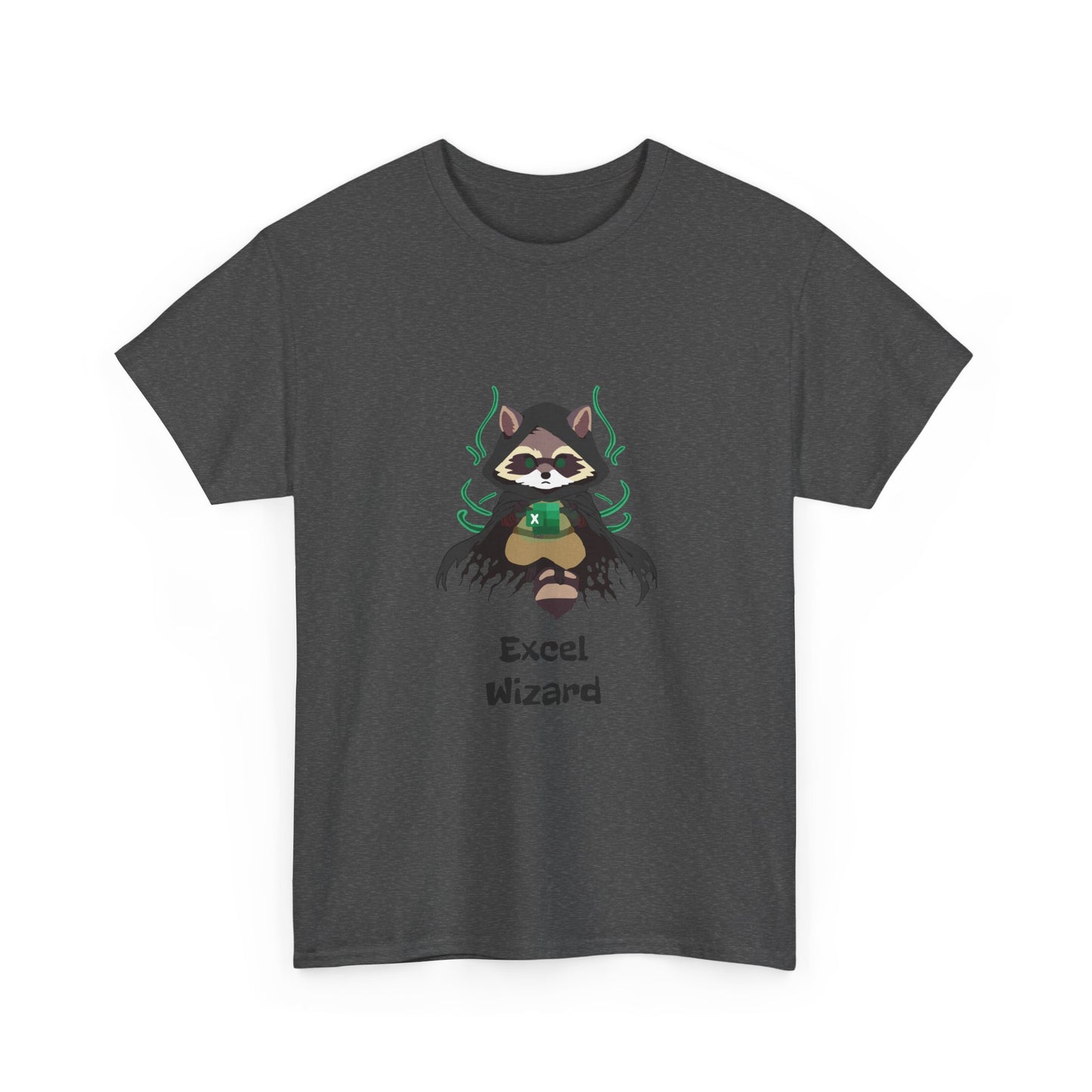 Excel Wizard Raccoon T-Shirt - Unleash Your Inner Spreadsheet Master!