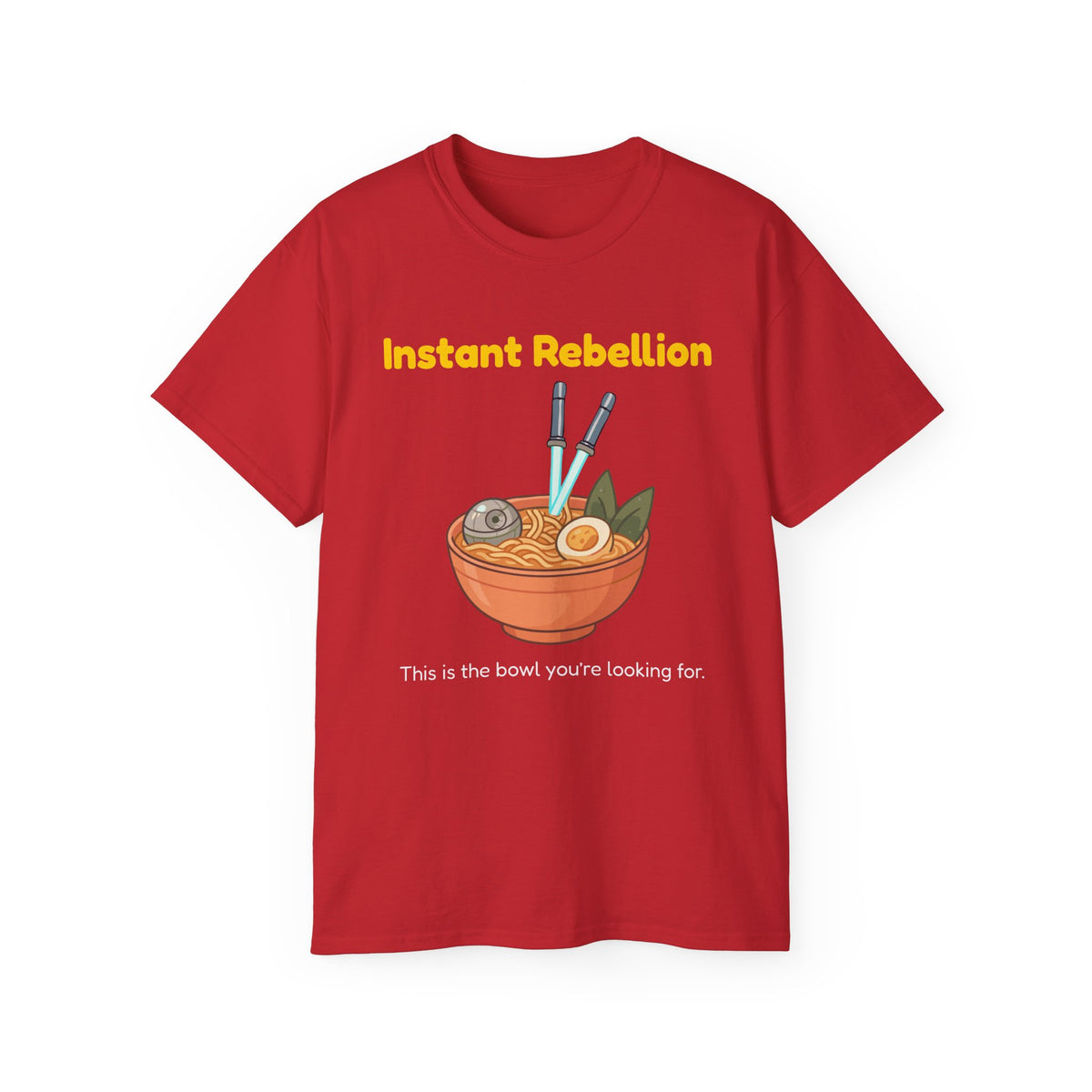 Funny Instant Ramen Unisex Ultra Cotton Tee – Perfect for Food Jedi!