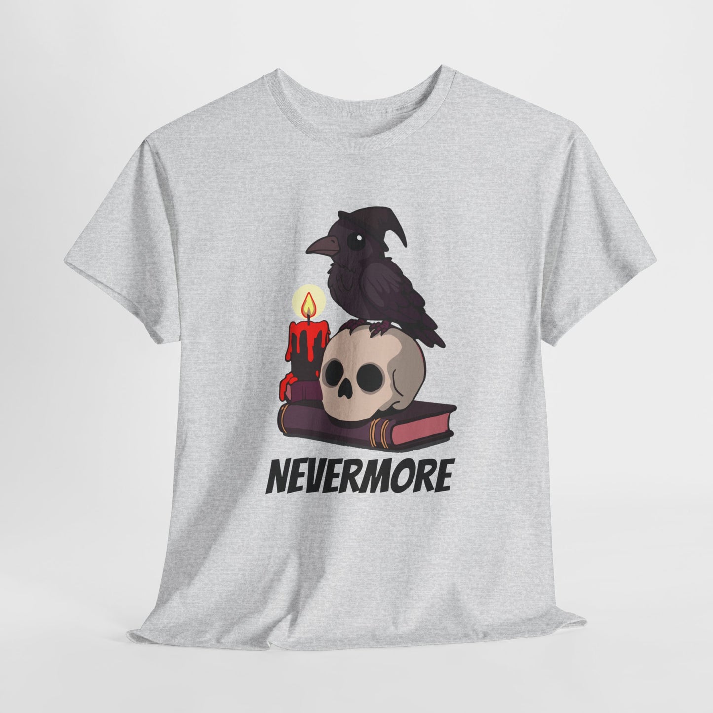 Nevermore Raven T-Shirt - Gothic, Spooky, Edgar Allan Poe