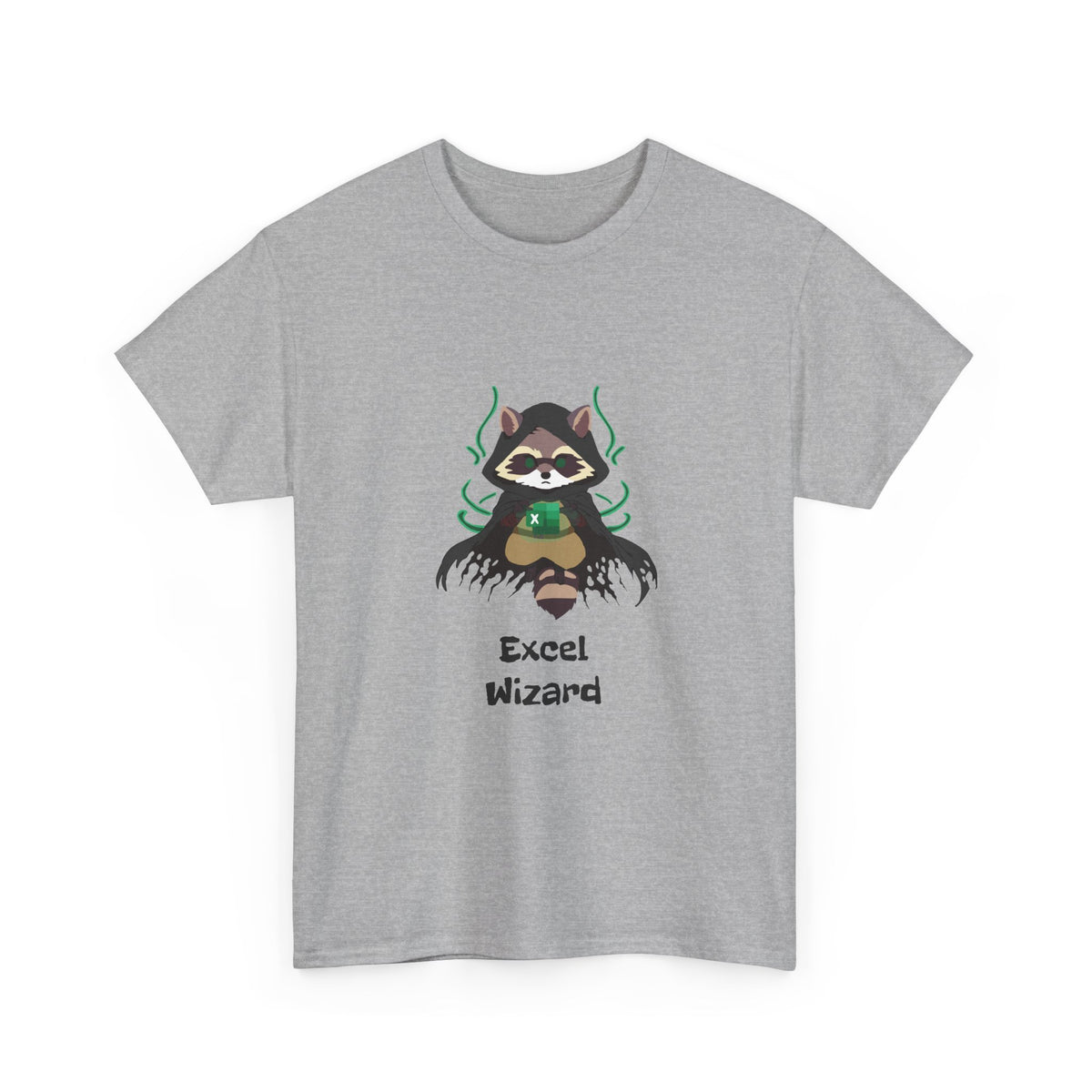Excel Wizard Raccoon T-Shirt - Unleash Your Inner Spreadsheet Master!