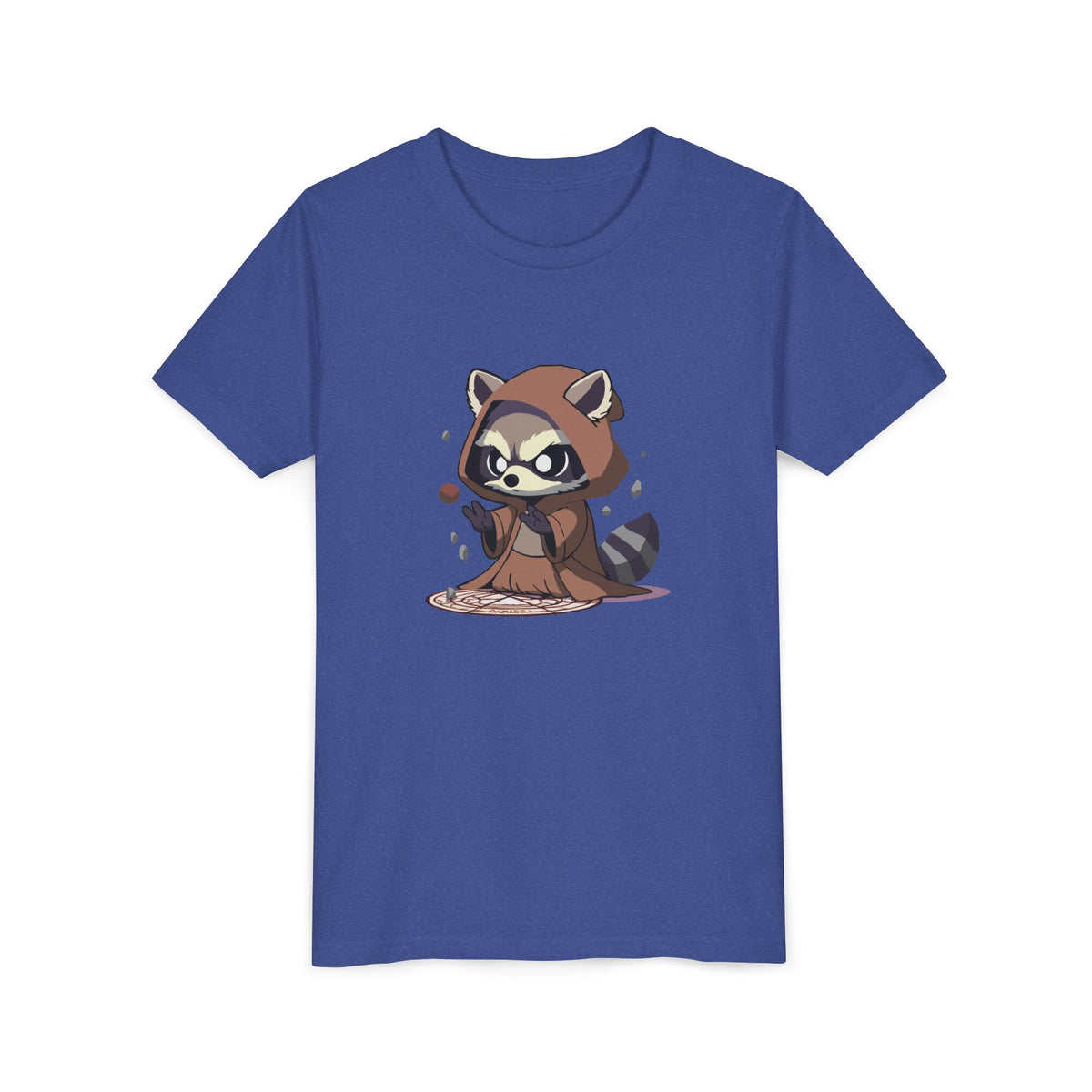 Raccoon Hoodie Youth Short Sleeve Tee - Perfect for Playtime and Parties