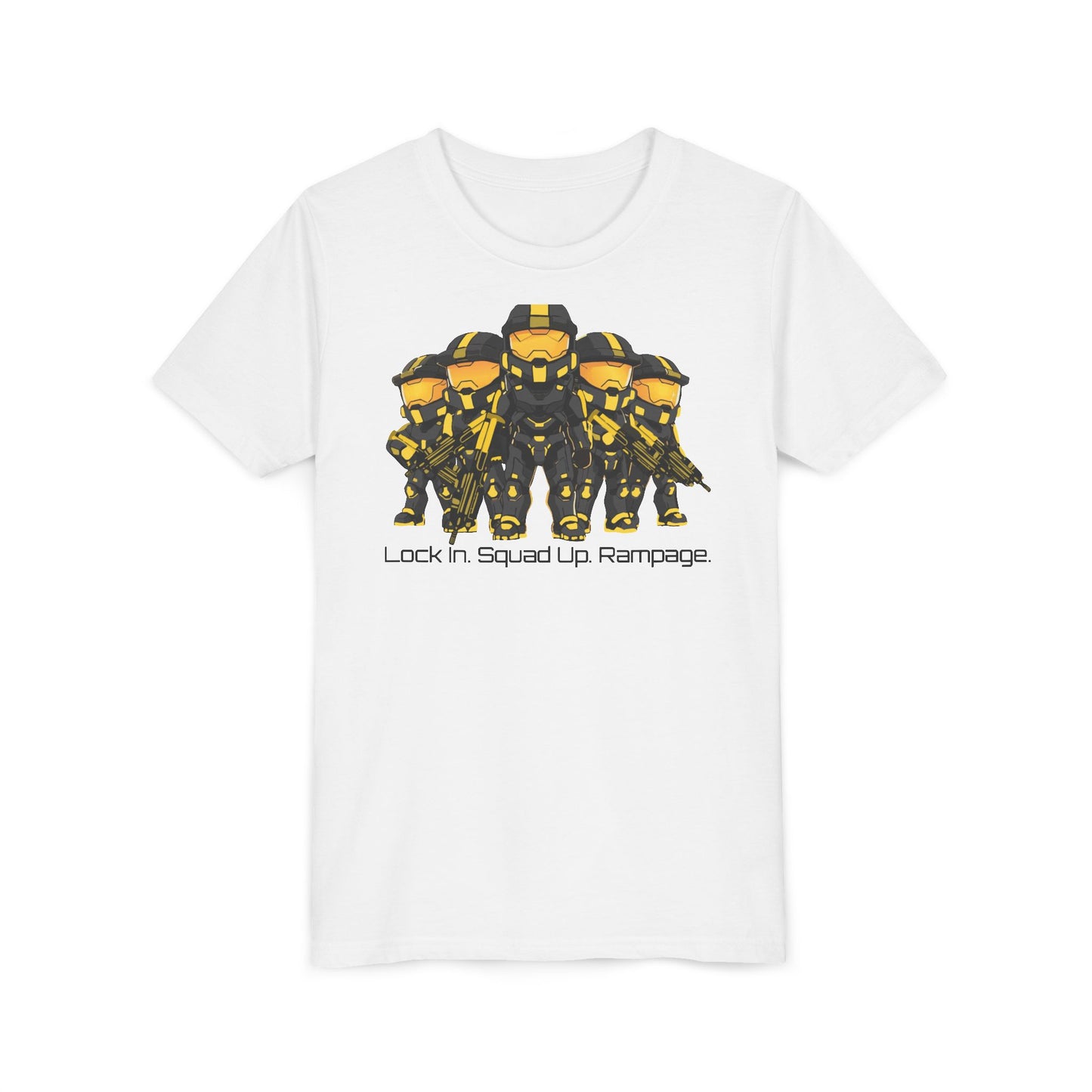 Youth Short Sleeve Tee - Lock In, Squad Up, Rampage Graphic T-Shirt for Gamers