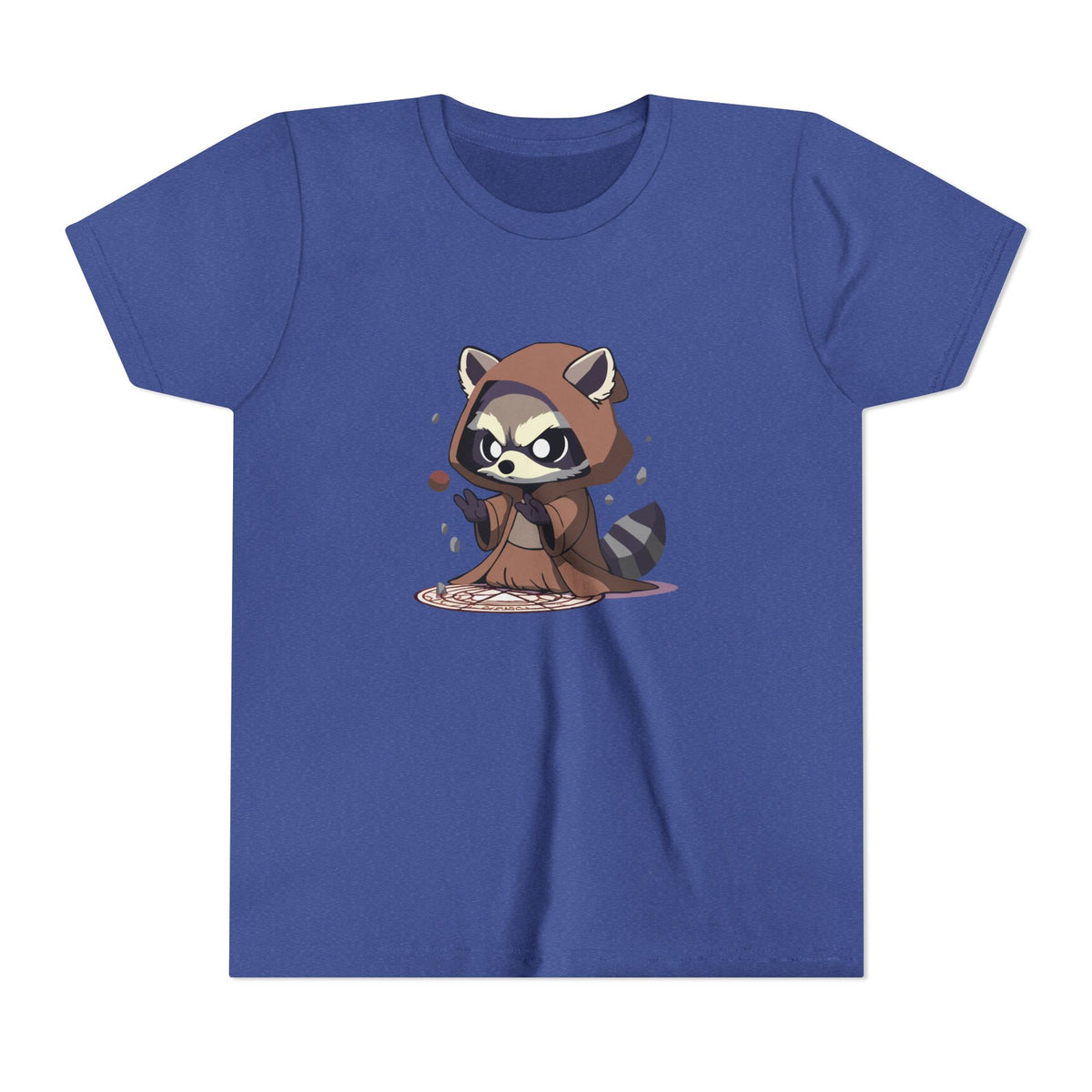 Raccoon Hoodie Youth Short Sleeve Tee - Perfect for Playtime and Parties
