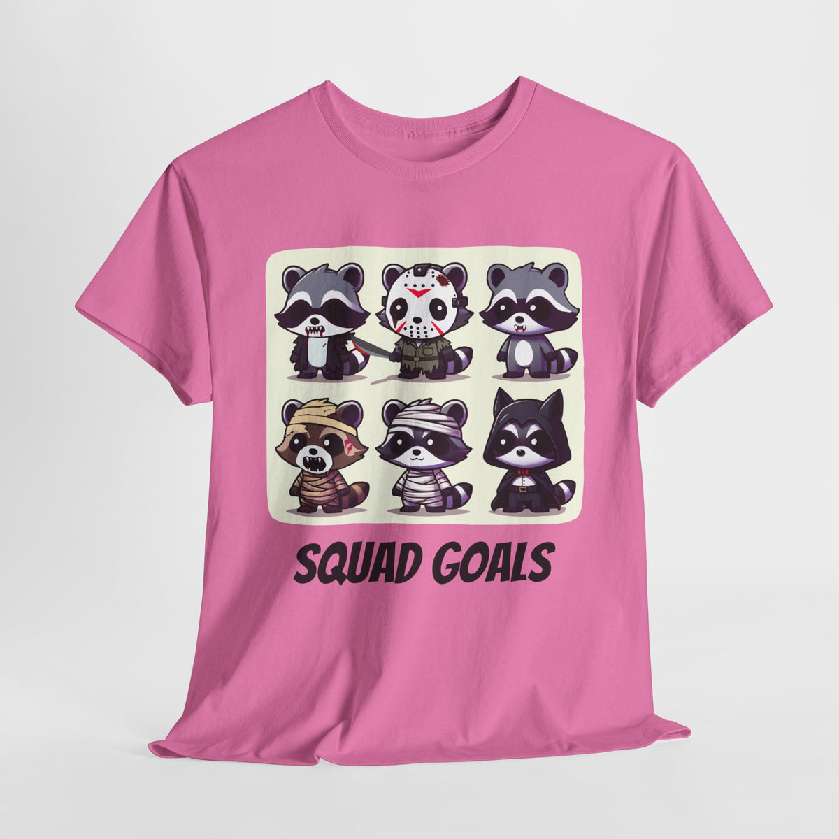 Halloween Raccoon Squad Goals T-Shirt - Cute, Spooky, Fun