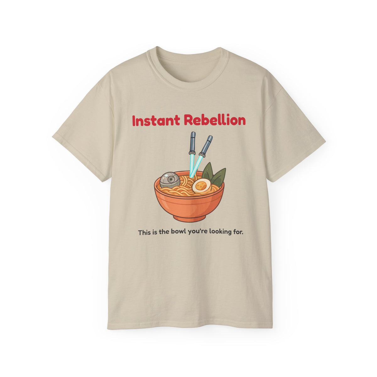 Funny Instant Ramen Unisex Ultra Cotton Tee – Perfect for Food Jedi!