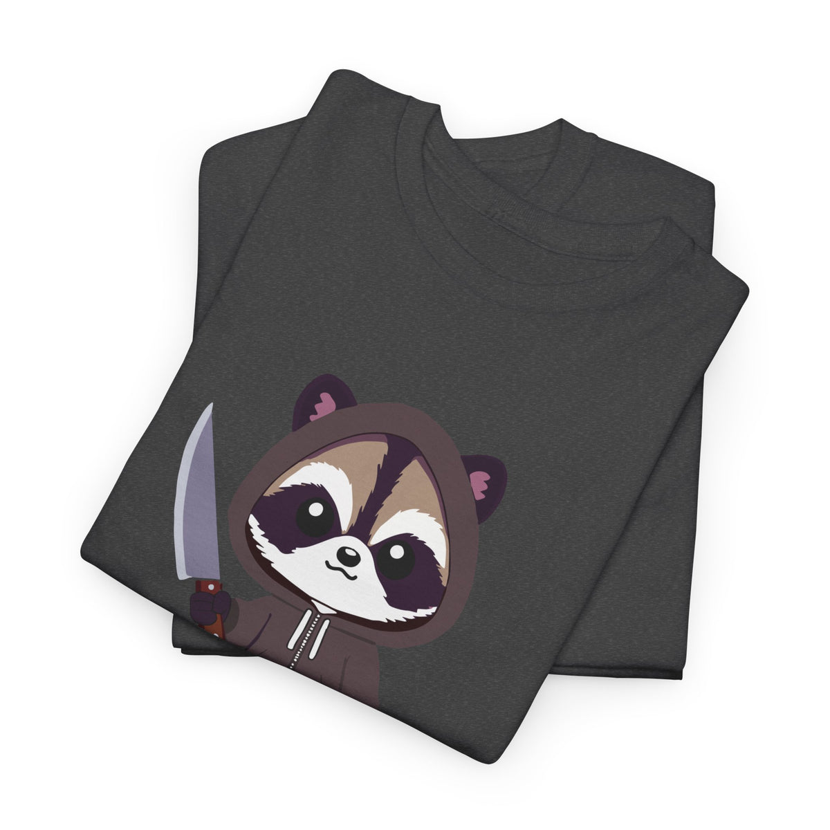 Hooded Raccoon Knife Shirt