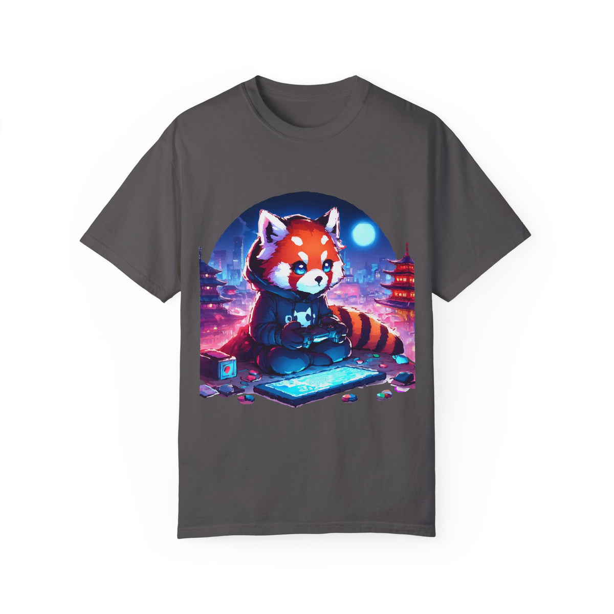 Red Panda Gamer T-Shirt - Cute & Funny Gaming Apparel