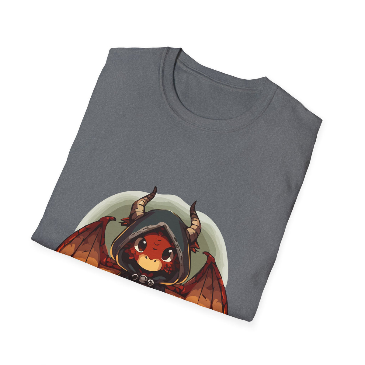 Hooded Dragon Demon Unisex Softstyle T-Shirt