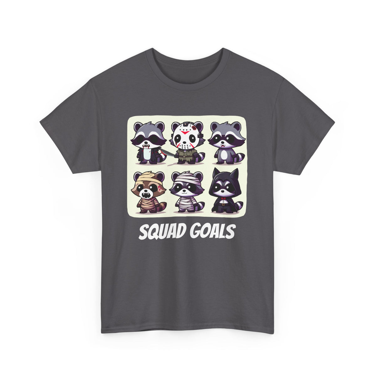 Halloween Raccoon Squad Goals T-Shirt - Cute, Spooky, Fun