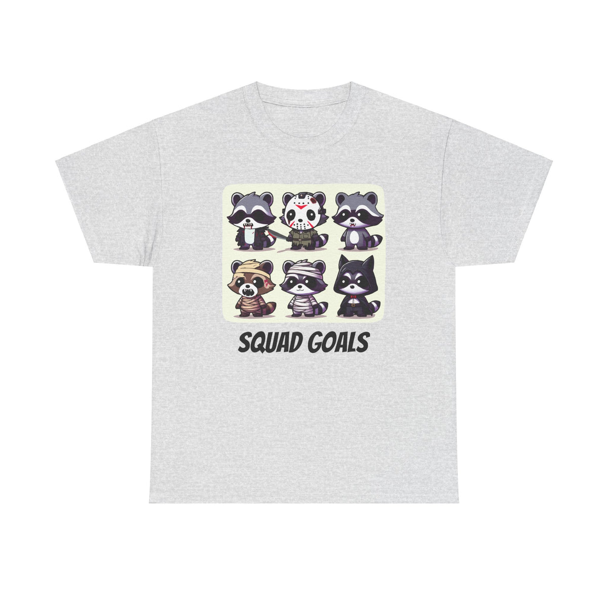 Halloween Raccoon Squad Goals T-Shirt - Cute, Spooky, Fun
