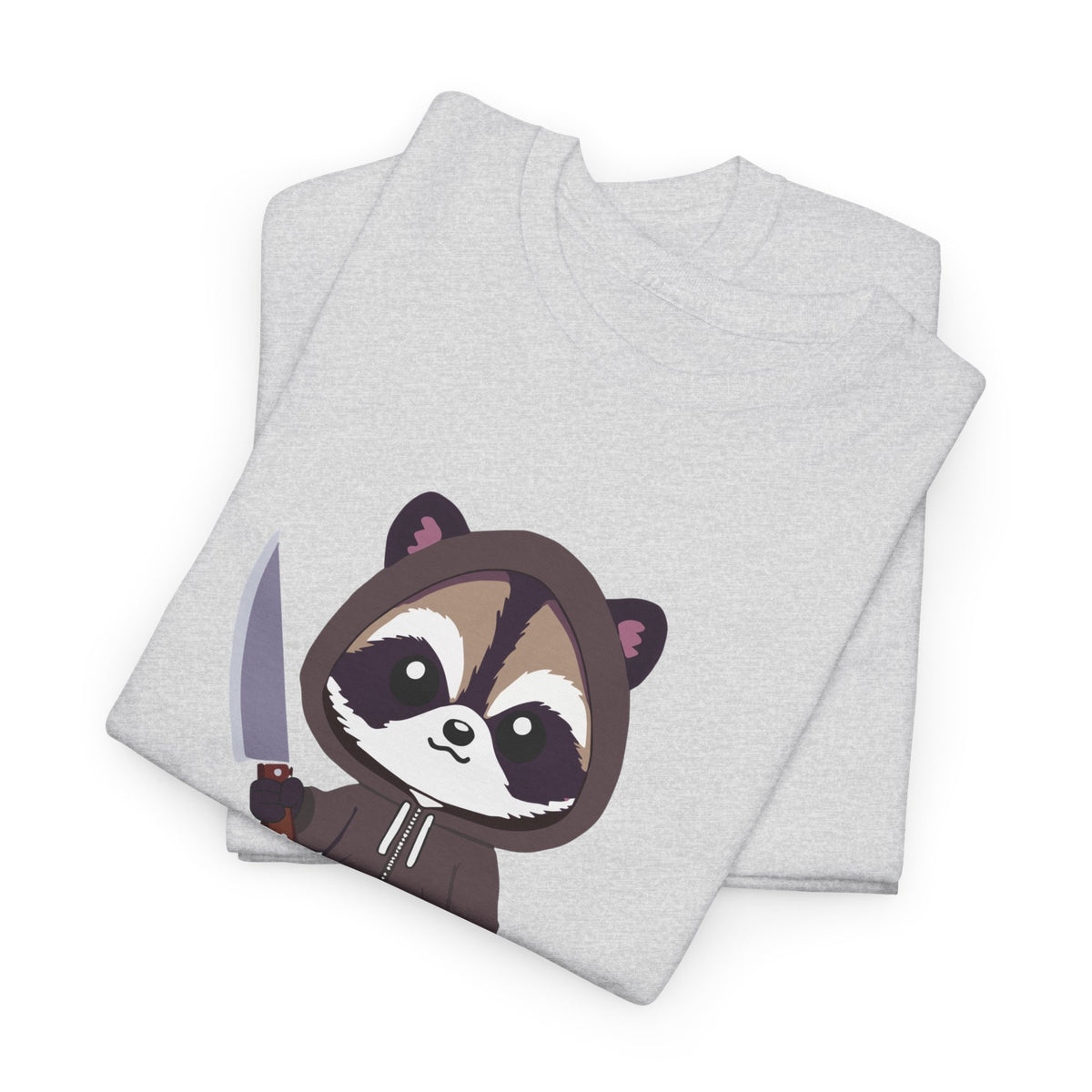 Hooded Raccoon Knife Shirt