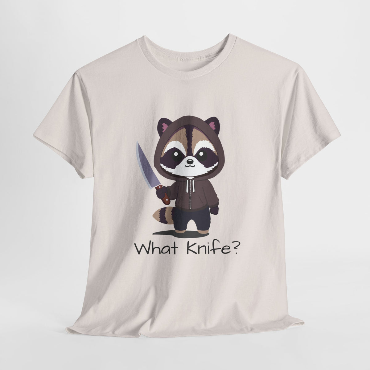 Hooded Raccoon Knife Shirt