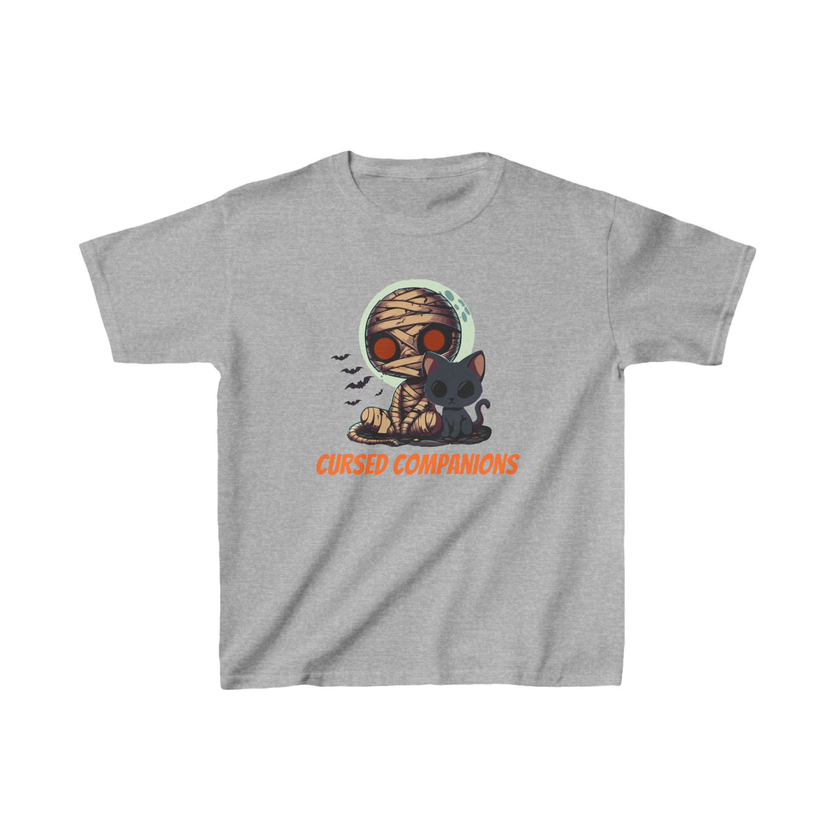 Spooky Cute Mummy Kids Shirt - "Cursed Companions"