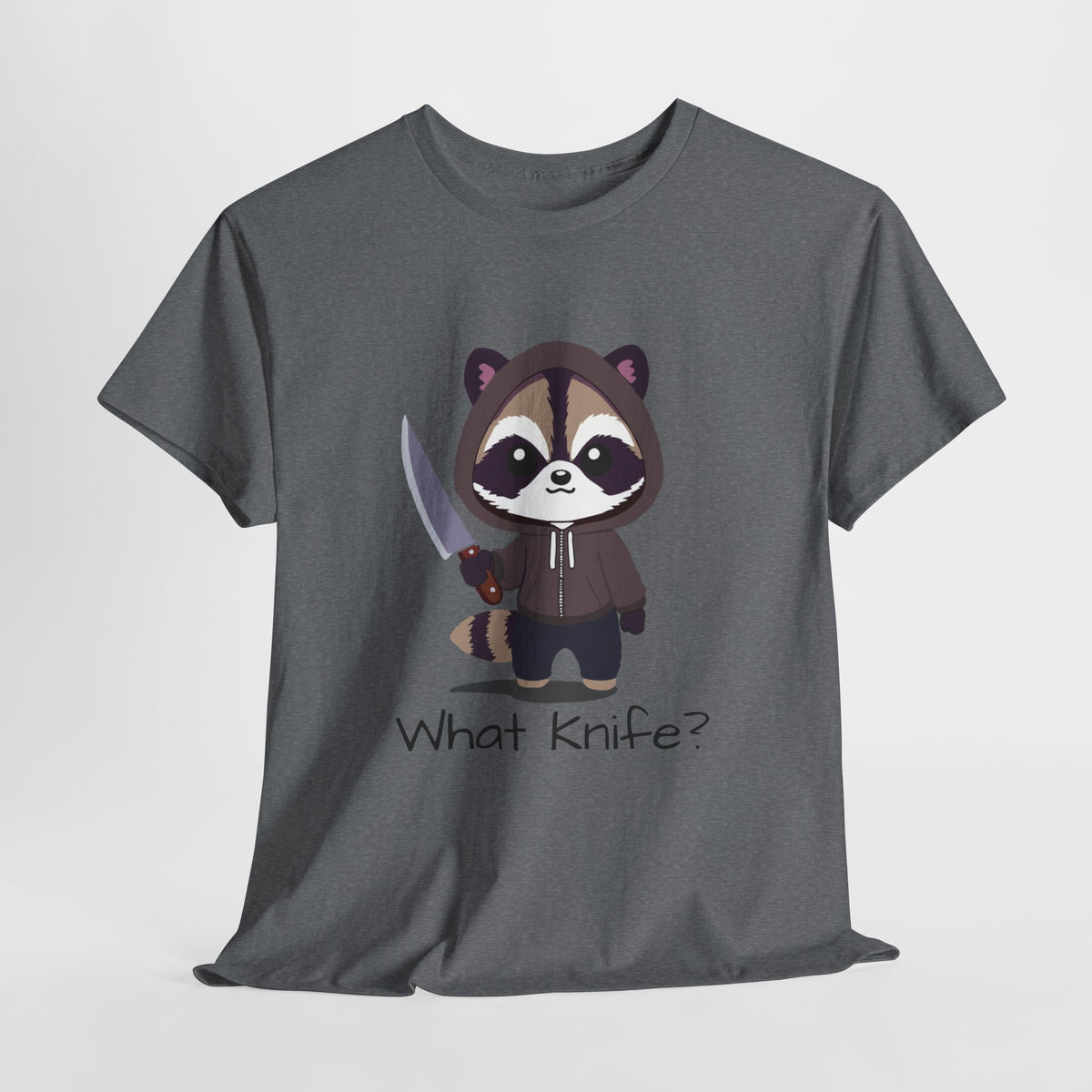 Hooded Raccoon Knife Shirt