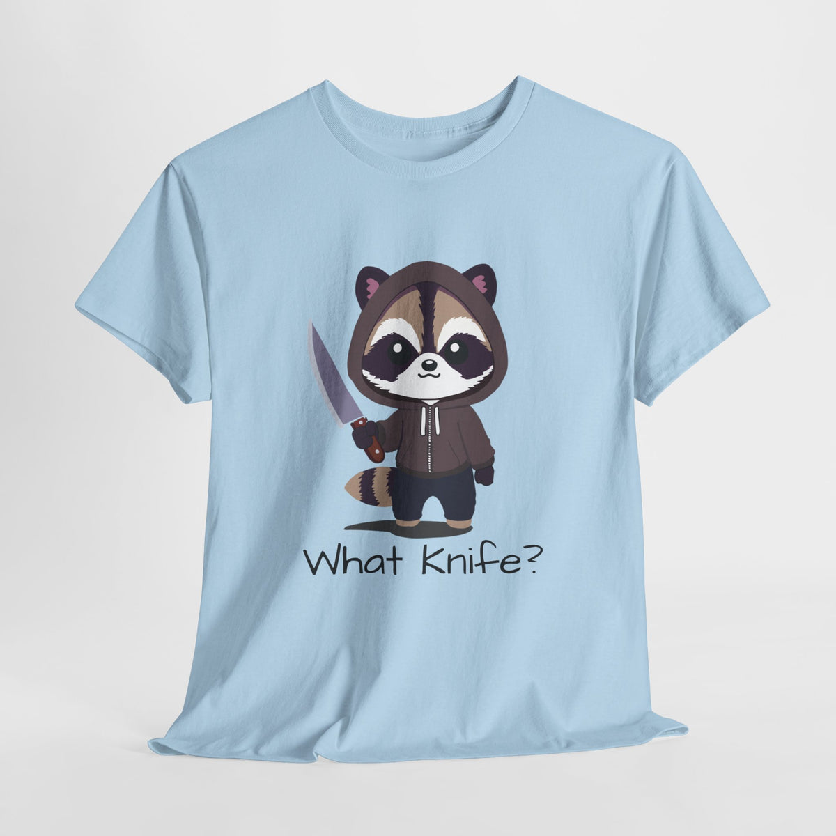 Hooded Raccoon Knife Shirt