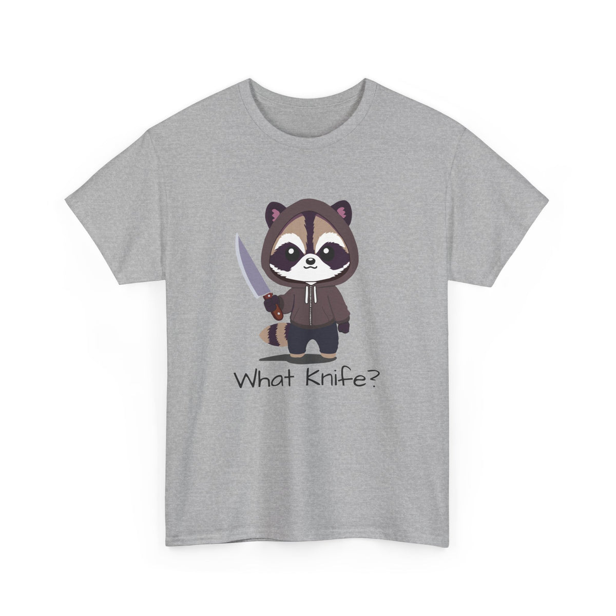 Hooded Raccoon Knife Shirt