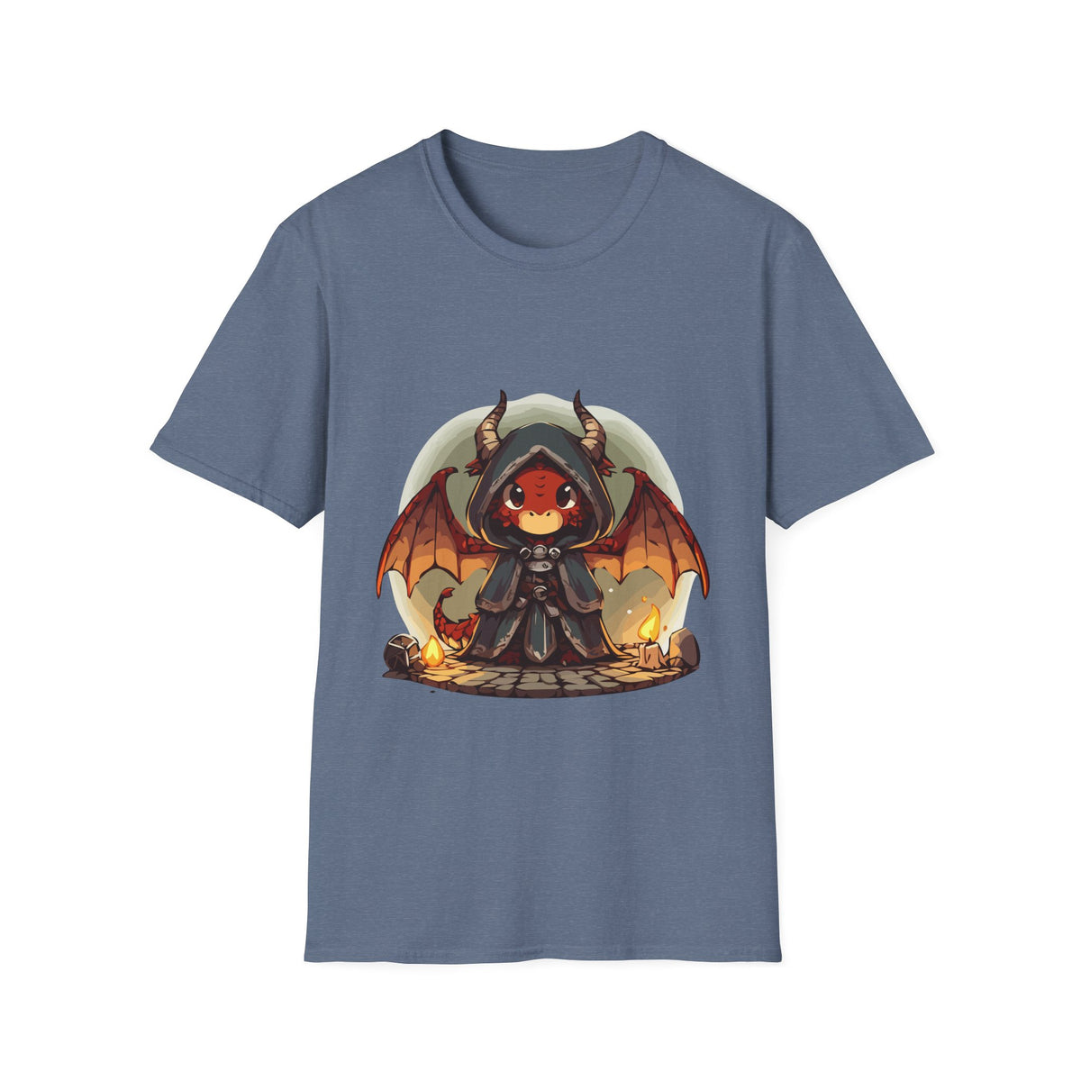 Hooded Dragon Demon Unisex Softstyle T-Shirt