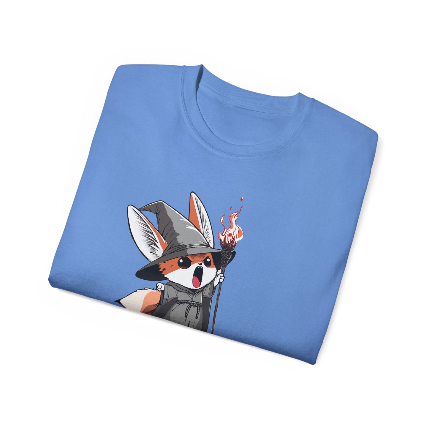 Whimsical Fox Wizard Tee: Cozy Gift for Animal Lovers, Cute T-shirt for Kids and Adults, Fantasy Merch, Gift for Halloween