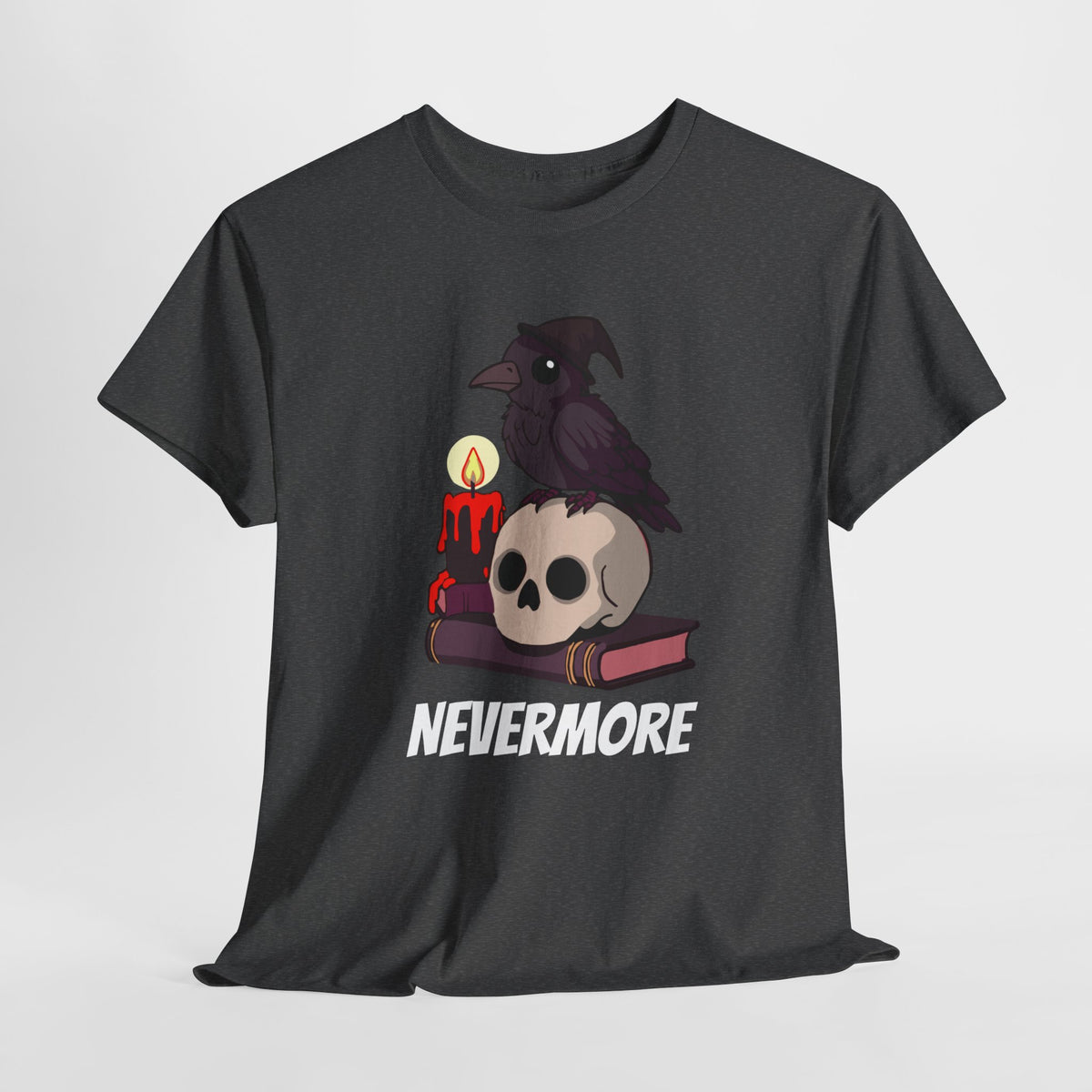 Nevermore Raven T-Shirt - Gothic, Spooky, Edgar Allan Poe