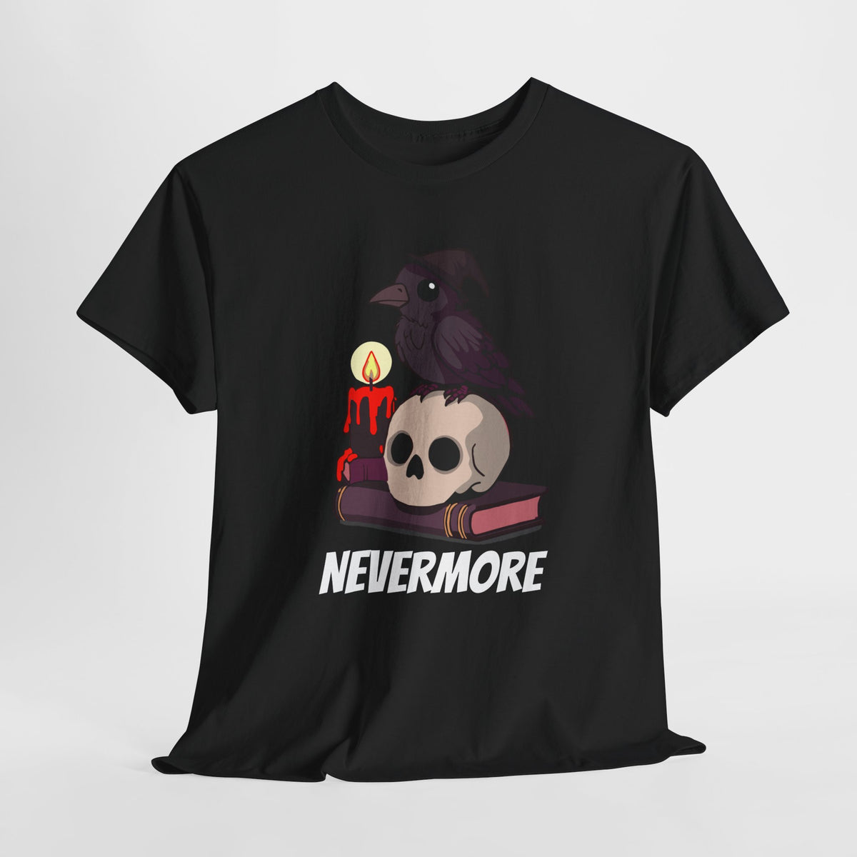 Nevermore Raven T-Shirt - Gothic, Spooky, Edgar Allan Poe