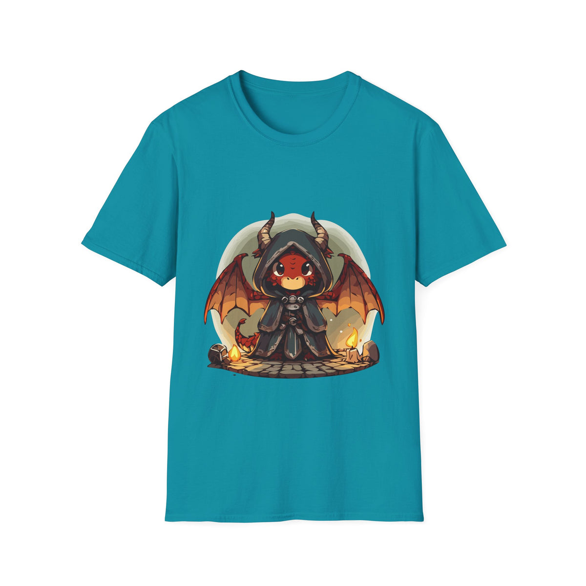 Hooded Dragon Demon Unisex Softstyle T-Shirt