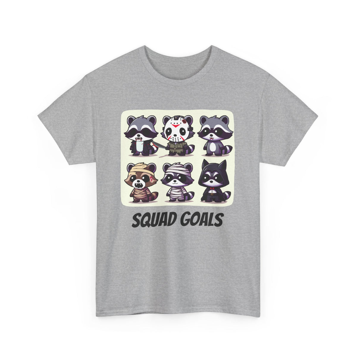 Halloween Raccoon Squad Goals T-Shirt - Cute, Spooky, Fun