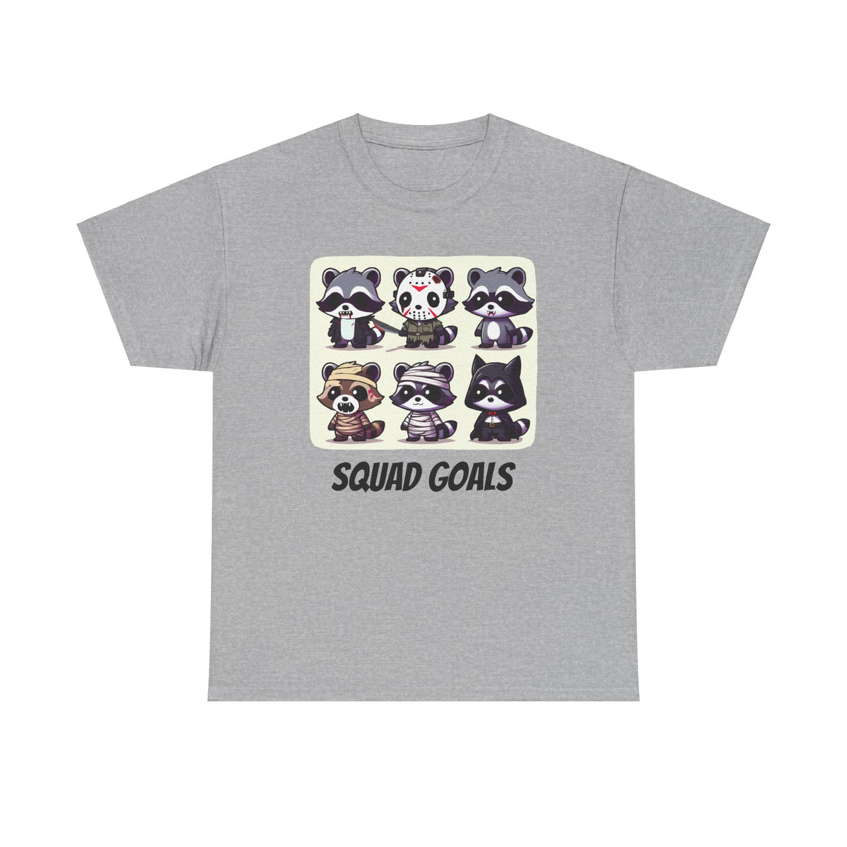 Halloween Raccoon Squad Goals T-Shirt - Cute, Spooky, Fun