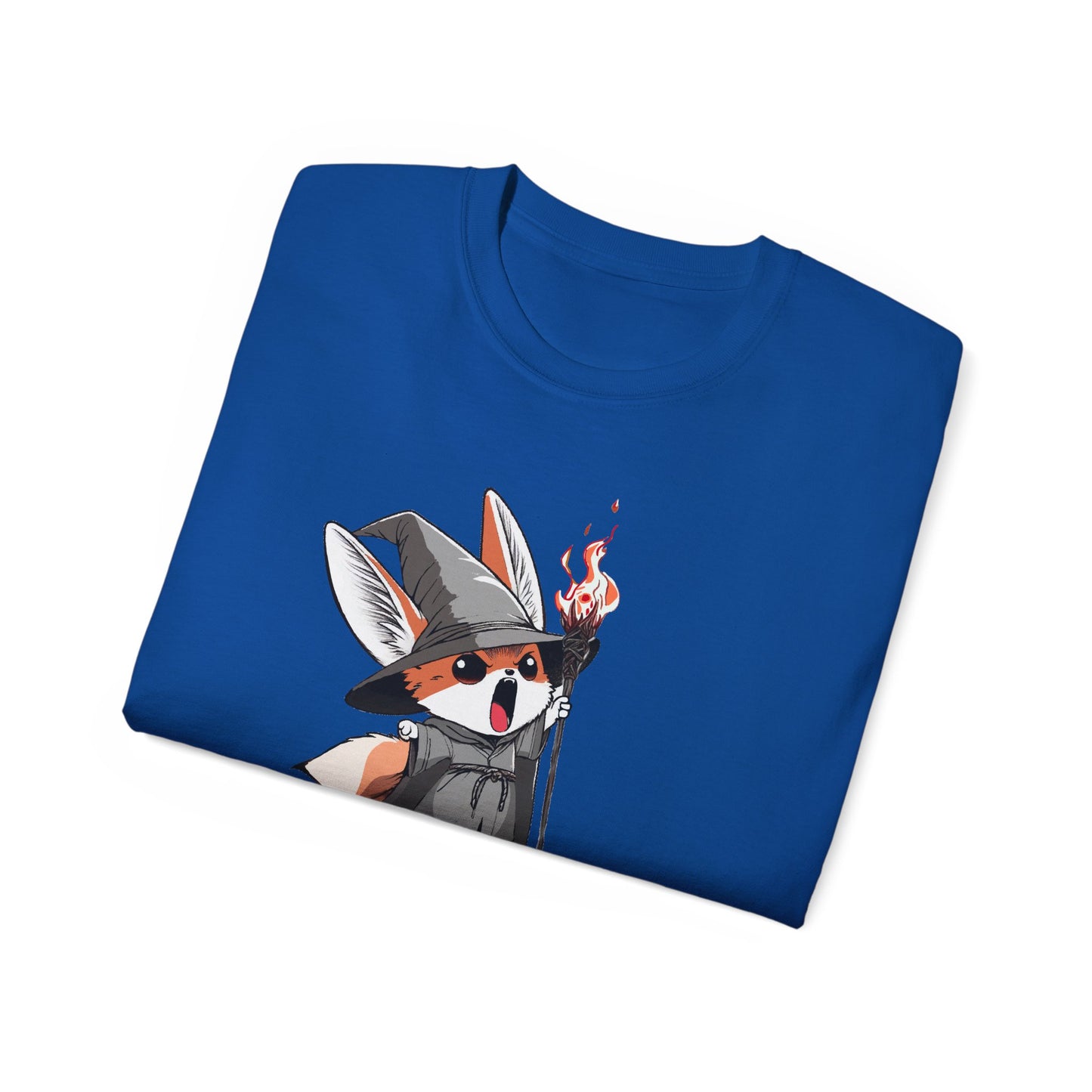 Whimsical Fox Wizard Tee: Cozy Gift for Animal Lovers, Cute T-shirt for Kids and Adults, Fantasy Merch, Gift for Halloween