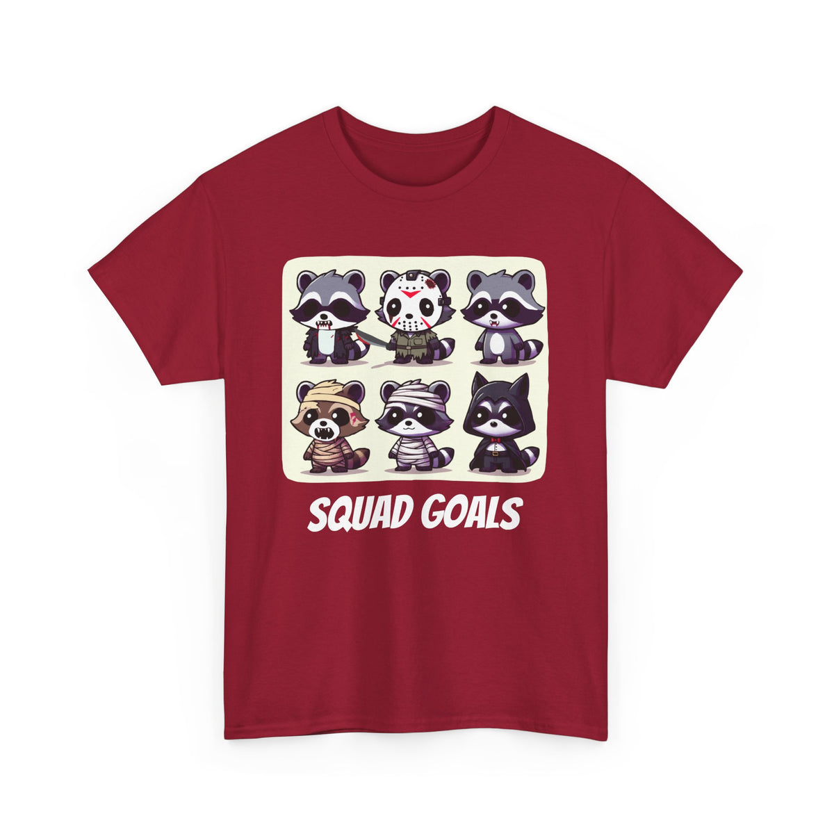 Halloween Raccoon Squad Goals T-Shirt - Cute, Spooky, Fun