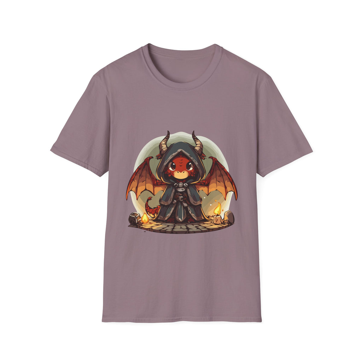 Hooded Dragon Demon Unisex Softstyle T-Shirt