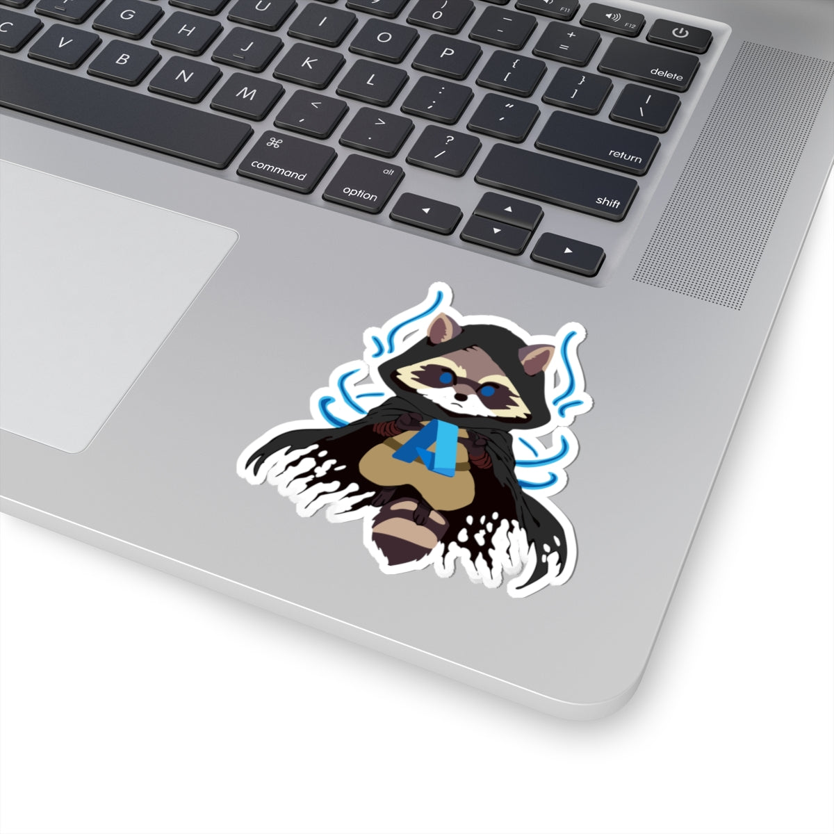 Whimsical Animal Kiss-Cut Stickers - Cute Raccoon Design for Laptops, Journals, or Decor, Perfect for Gifts, Collectibles, or DIY Projects
