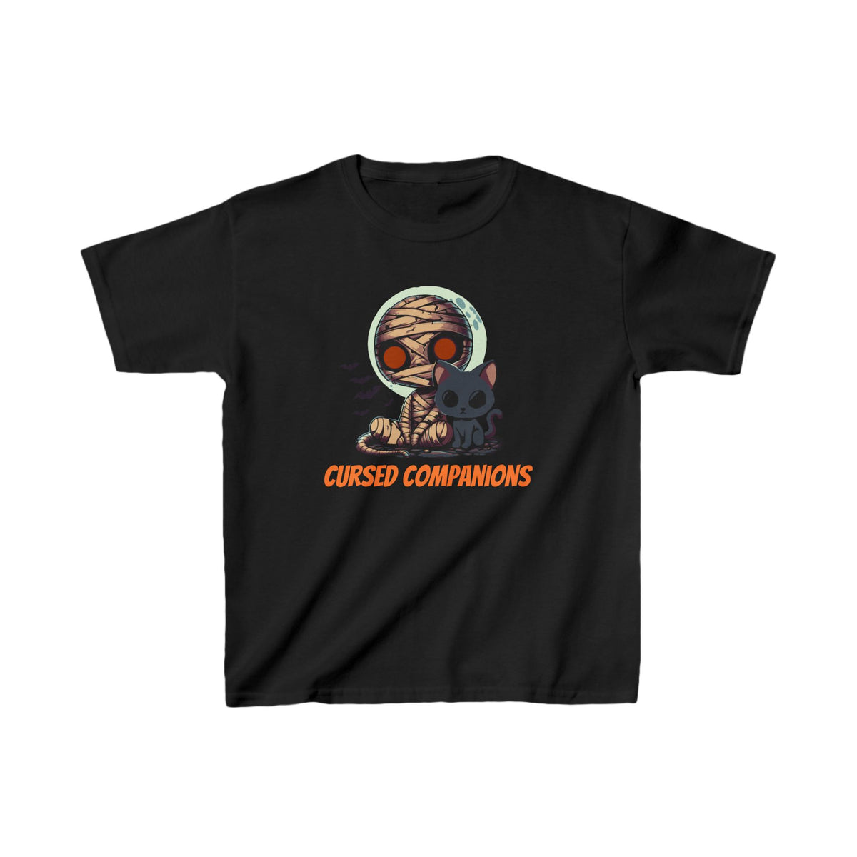 Spooky Cute Mummy Kids Shirt - "Cursed Companions"