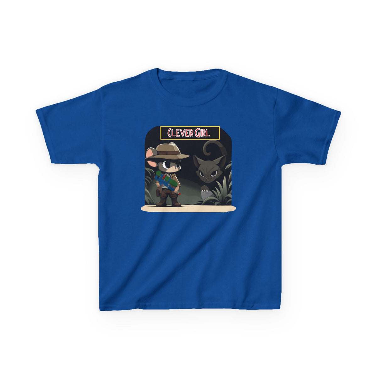 Clever Girl Kids Tee, Fun Graphic T-Shirt for Children, Adventure Shirt, Birthday Gift for Kids, Cute Animal Tee