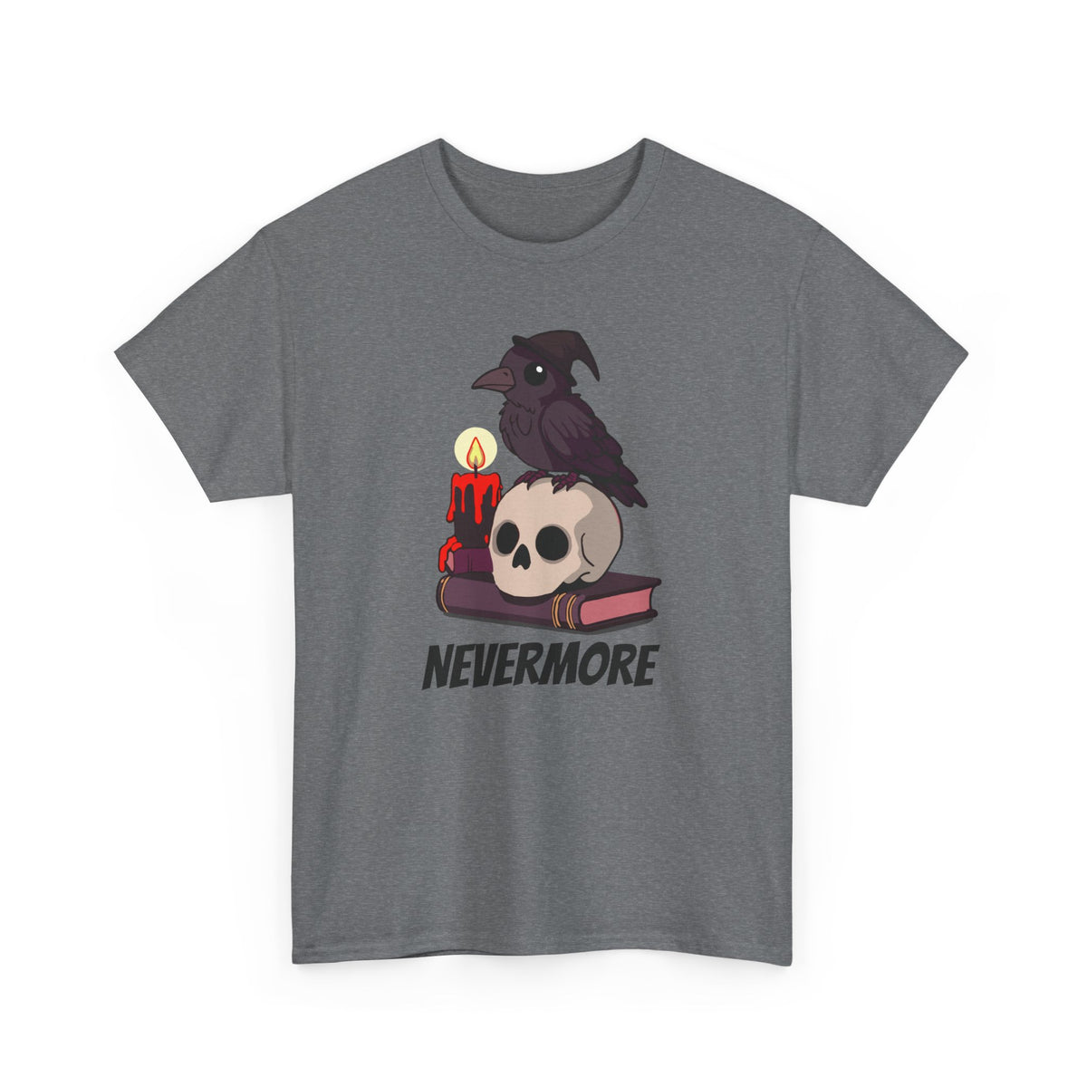 Nevermore Raven T-Shirt - Gothic, Spooky, Edgar Allan Poe