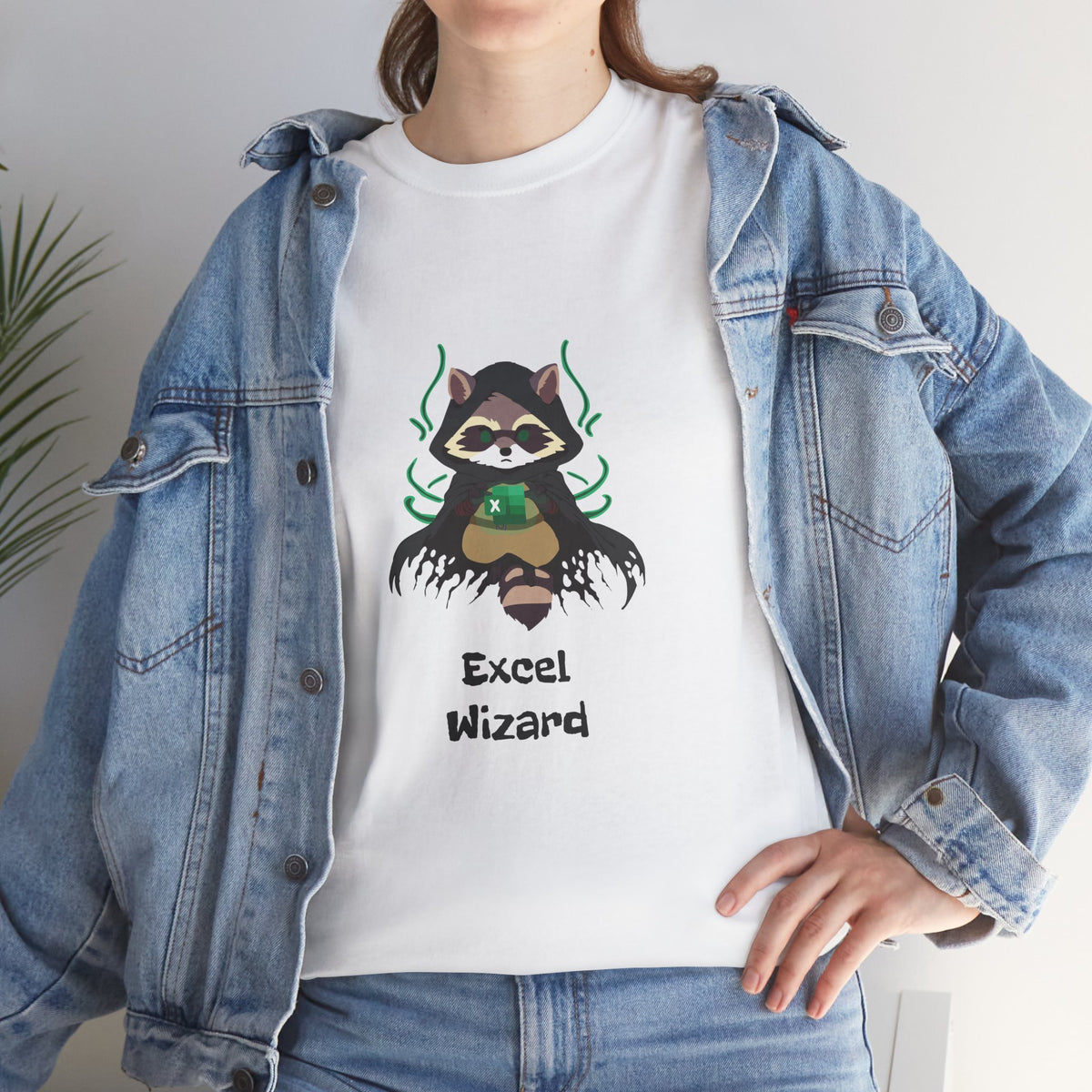 Excel Wizard Raccoon T-Shirt - Unleash Your Inner Spreadsheet Master!