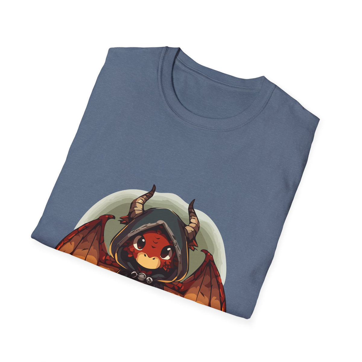 Hooded Dragon Demon Unisex Softstyle T-Shirt