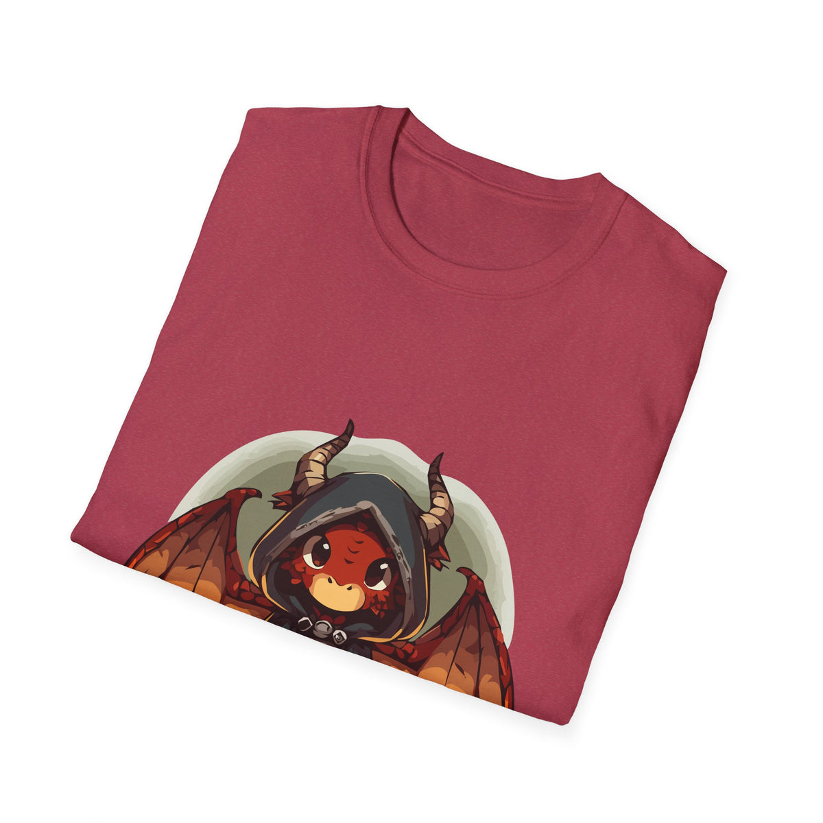 Hooded Dragon Demon Unisex Softstyle T-Shirt