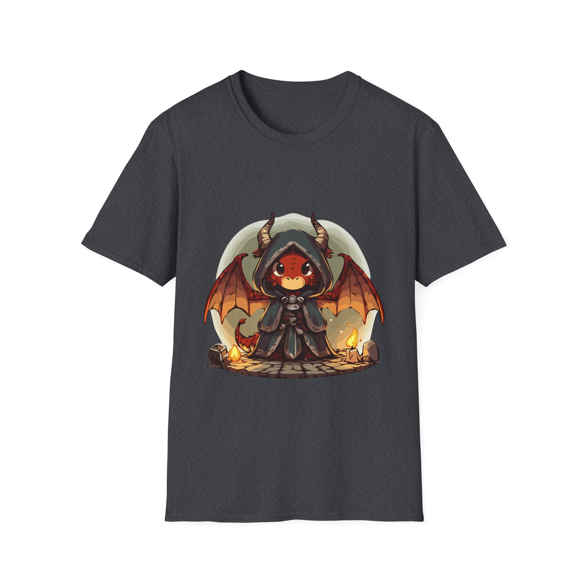 Hooded Dragon Demon Unisex Softstyle T-Shirt