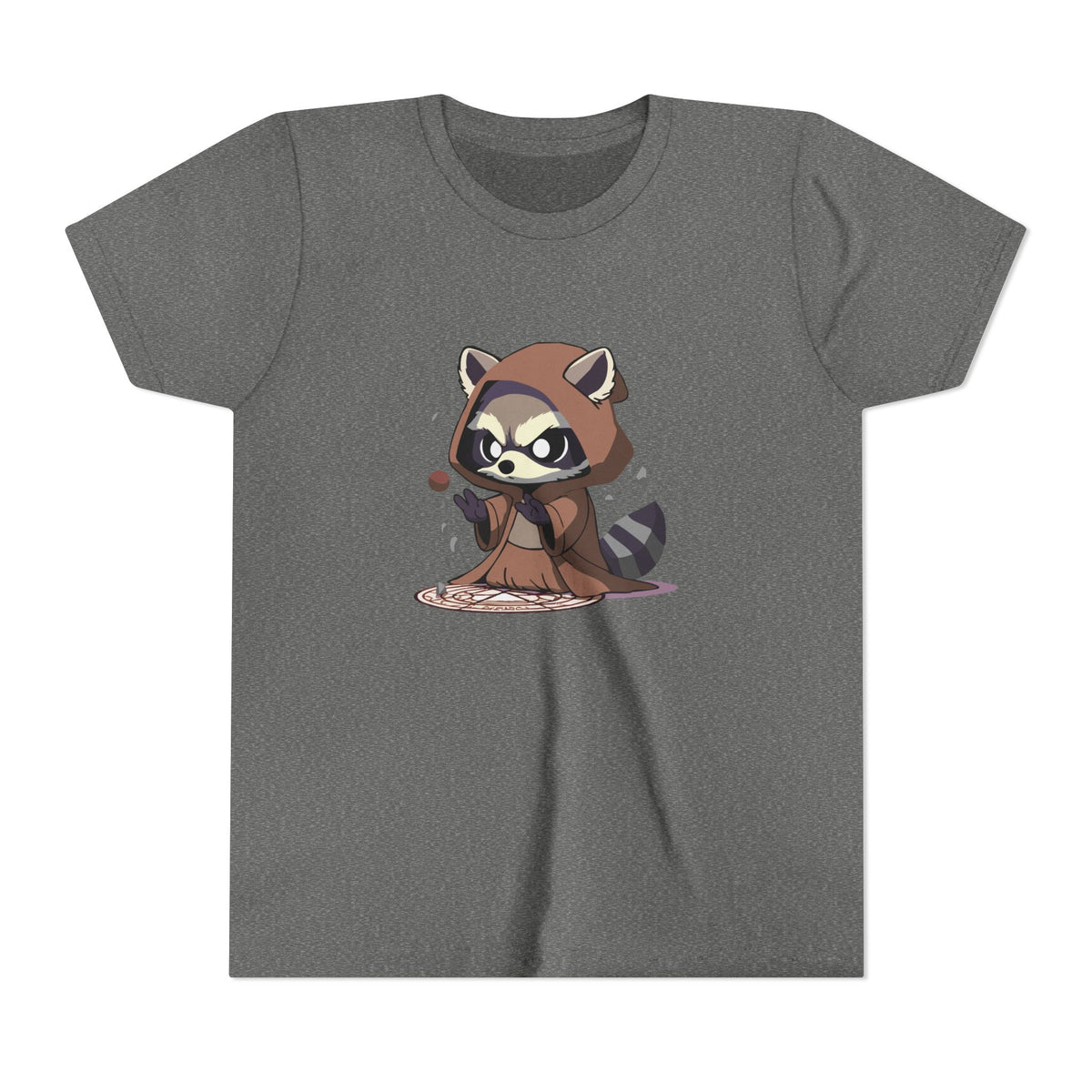 Raccoon Hoodie Youth Short Sleeve Tee - Perfect for Playtime and Parties