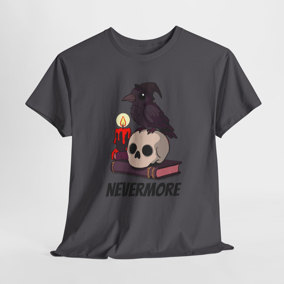 Nevermore Raven T-Shirt - Gothic, Spooky, Edgar Allan Poe