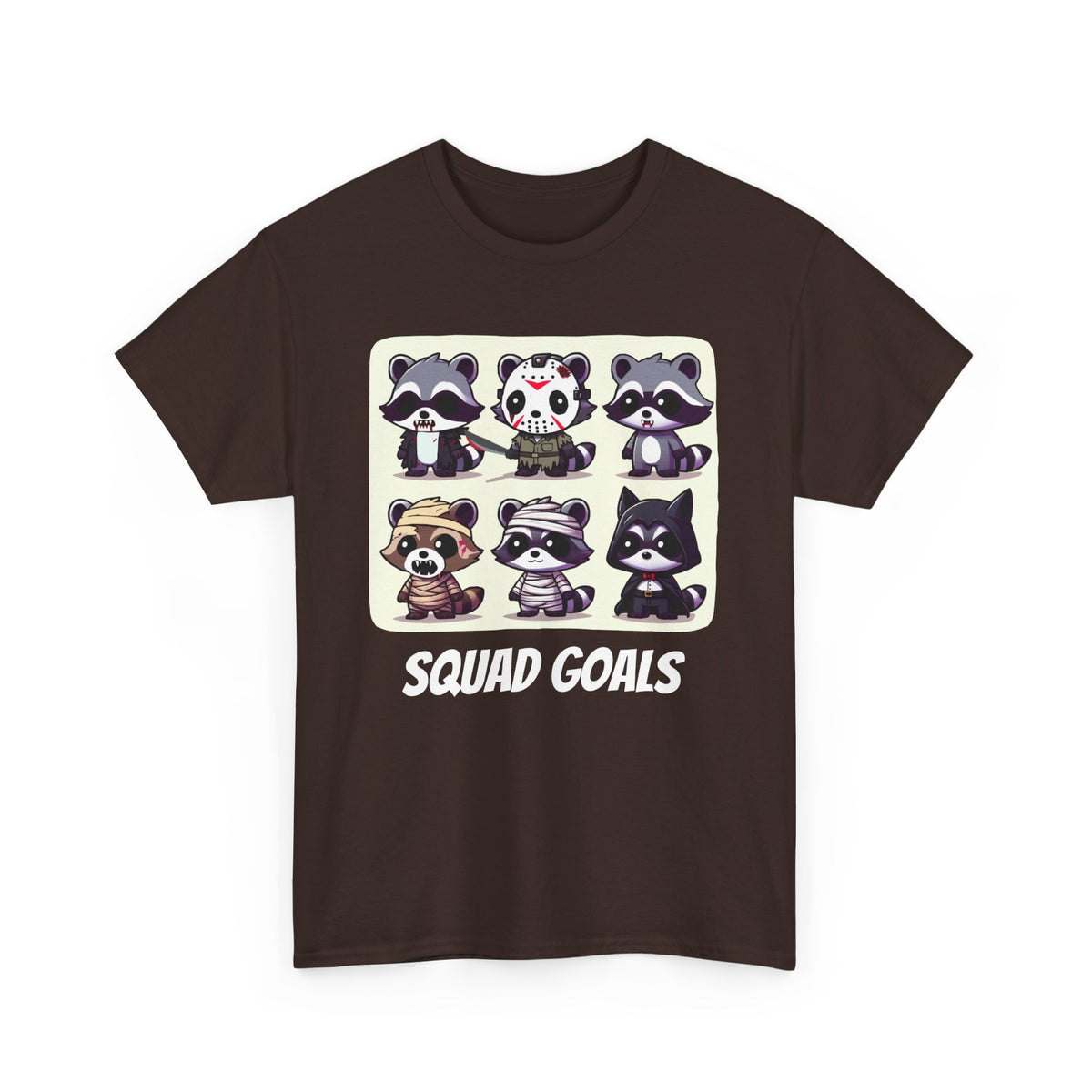 Halloween Raccoon Squad Goals T-Shirt - Cute, Spooky, Fun