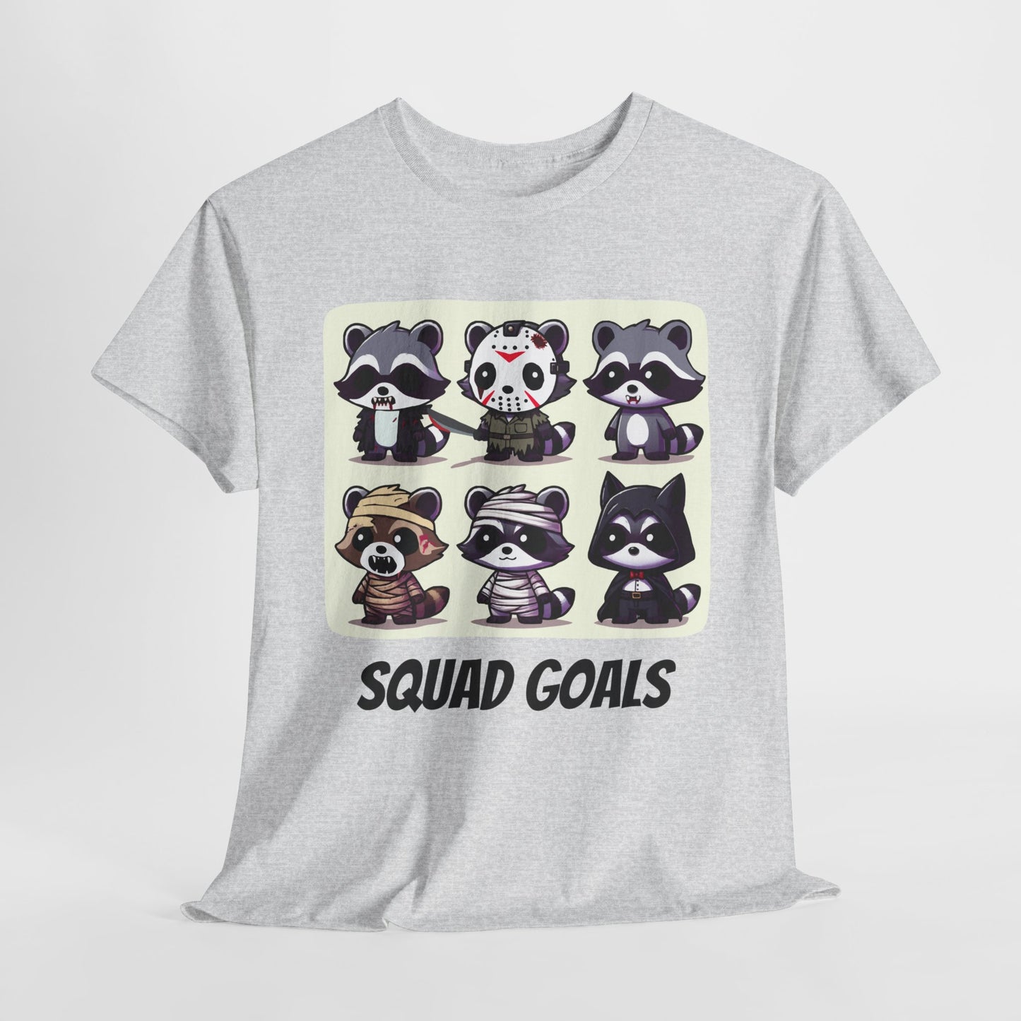 Halloween Raccoon Squad Goals T-Shirt - Cute, Spooky, Fun