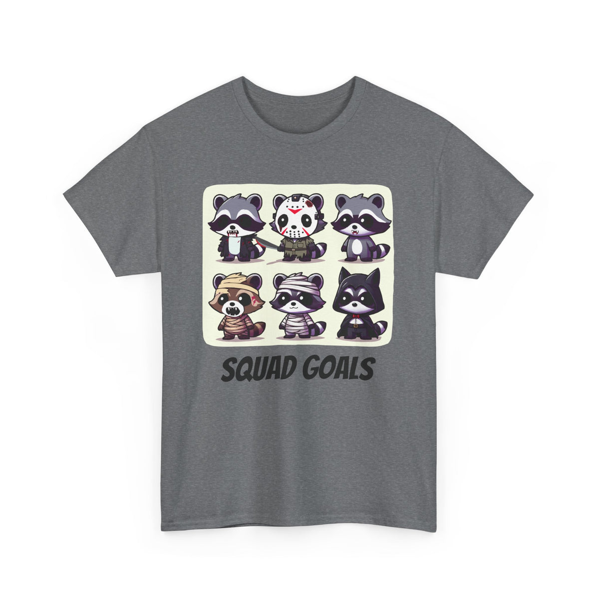 Halloween Raccoon Squad Goals T-Shirt - Cute, Spooky, Fun