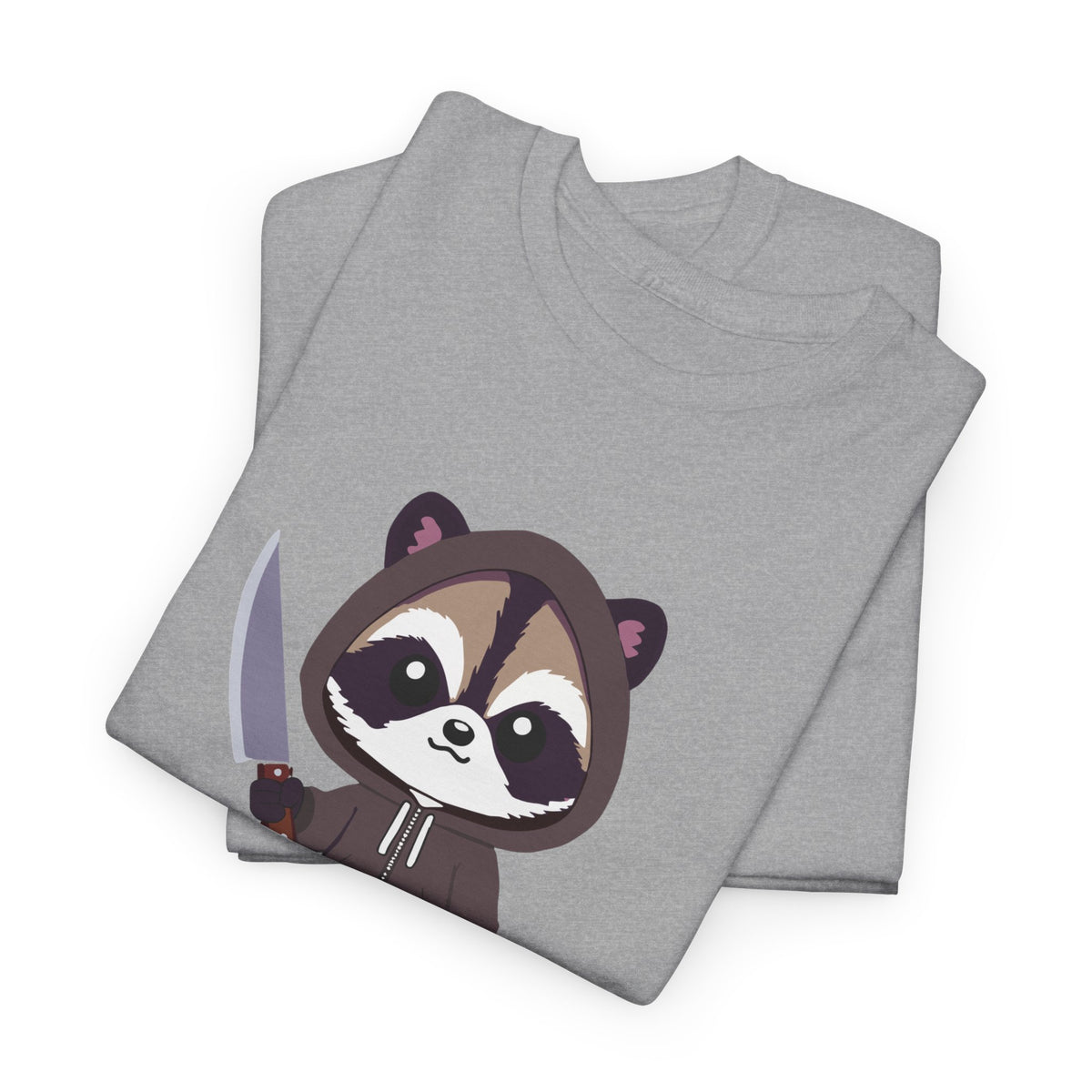 Hooded Raccoon Knife Shirt