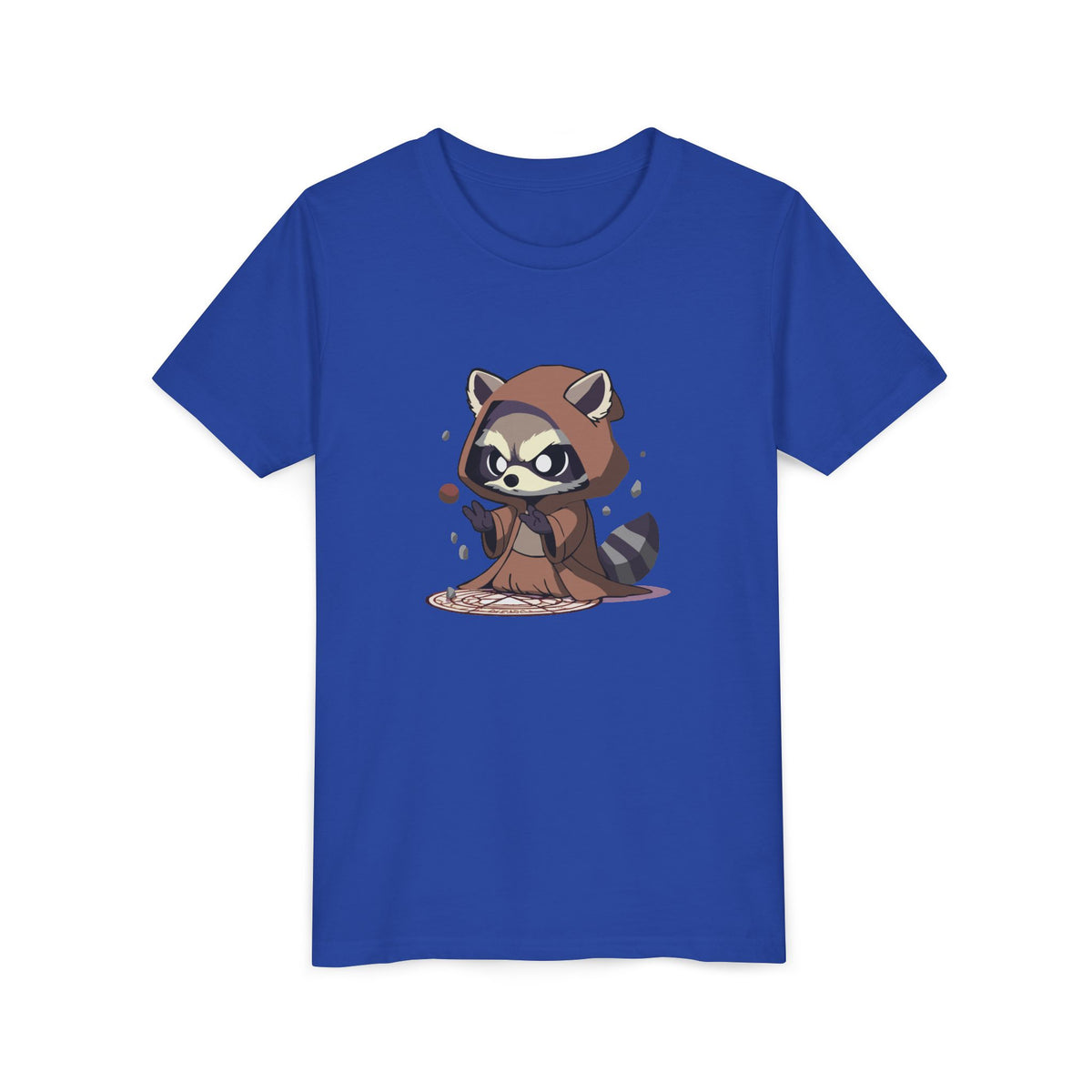 Raccoon Hoodie Youth Short Sleeve Tee - Perfect for Playtime and Parties